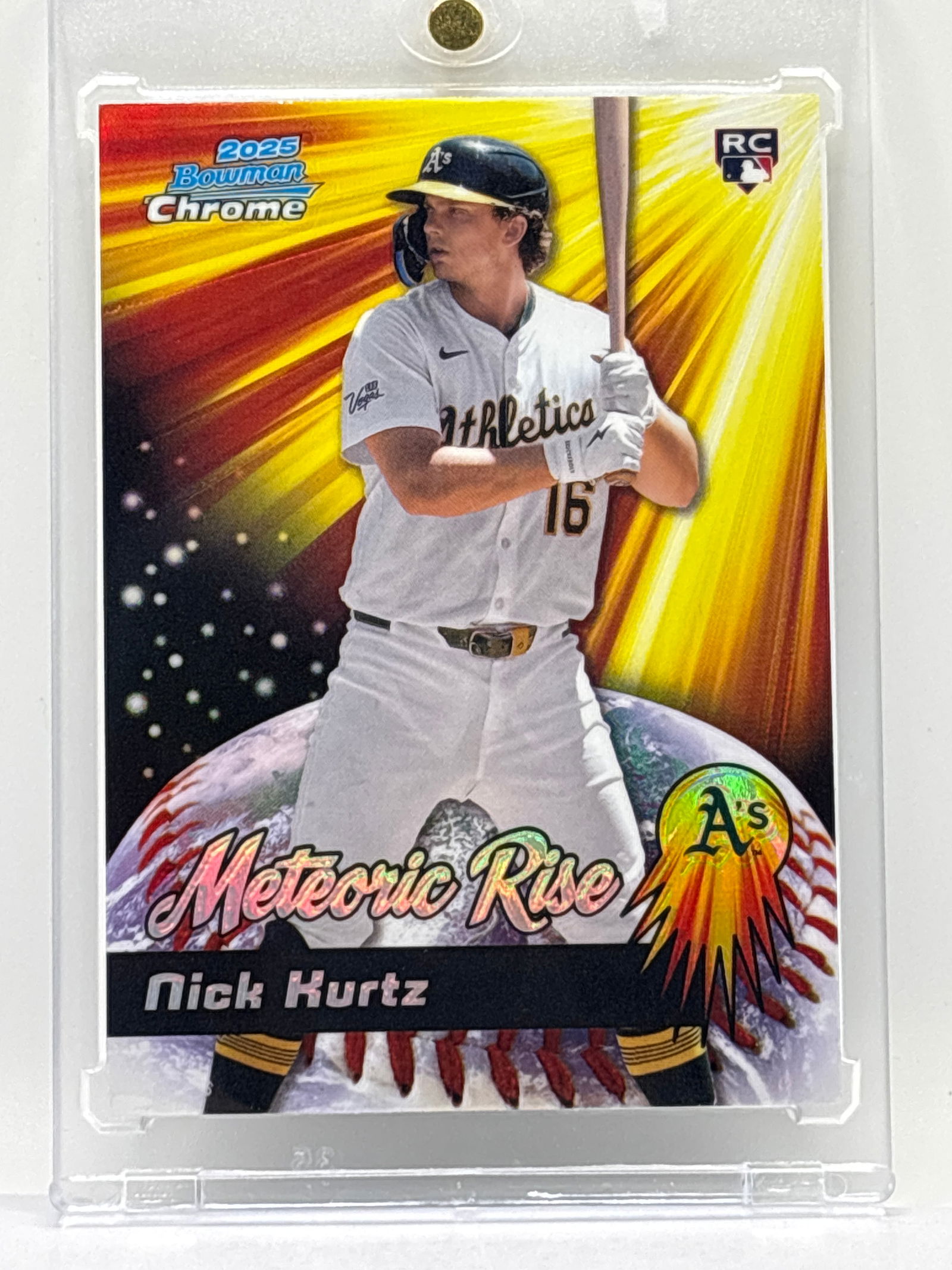 2025 BOWMAN CHROME NICK KURTZ MOJO ROOKIE REFRACTOR (1 of 4)
