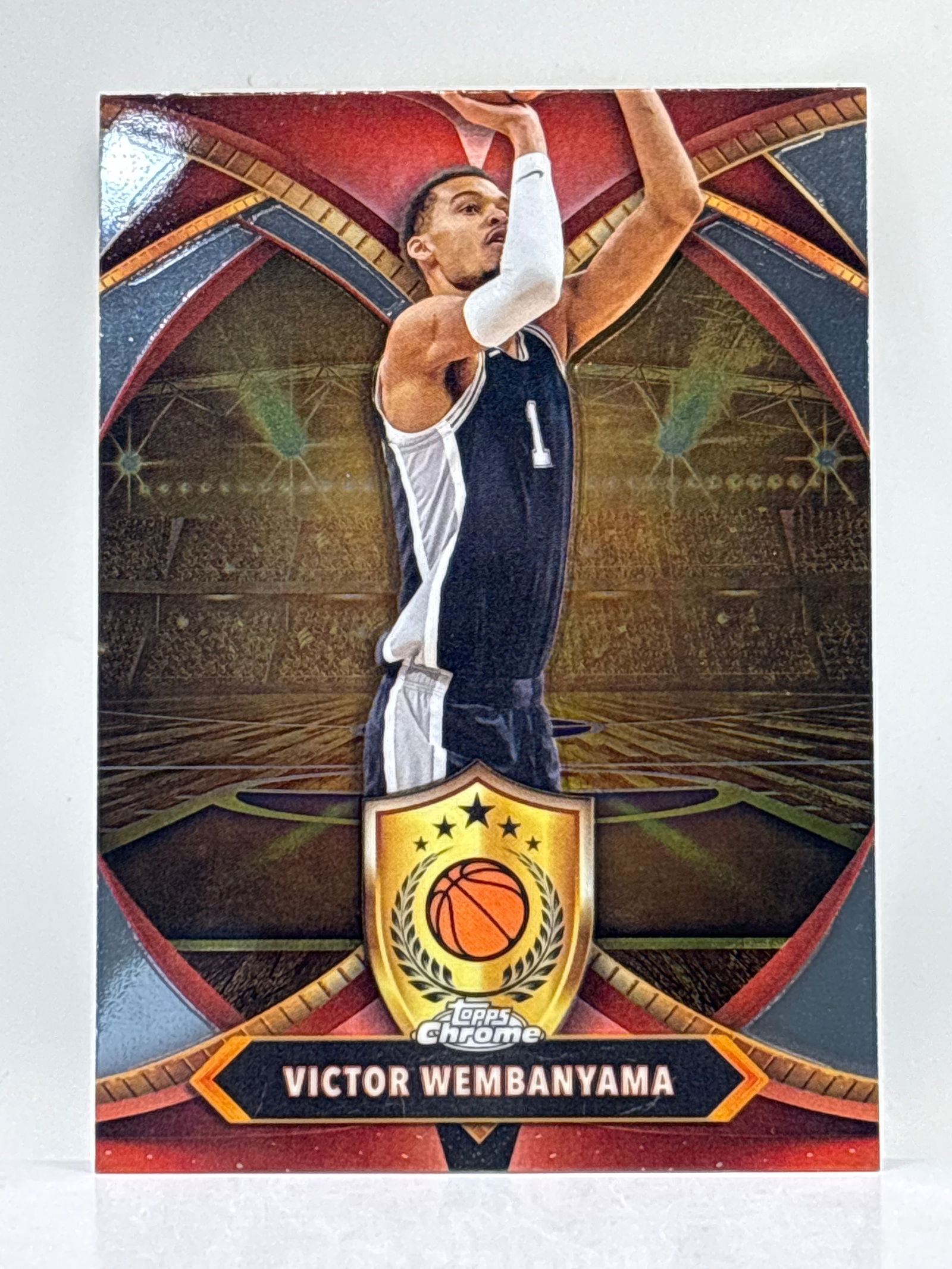 2025 TOPPS CHROME VICTOR WEMBANYAMA BALL OF DUTY INSERT (1 of 3)