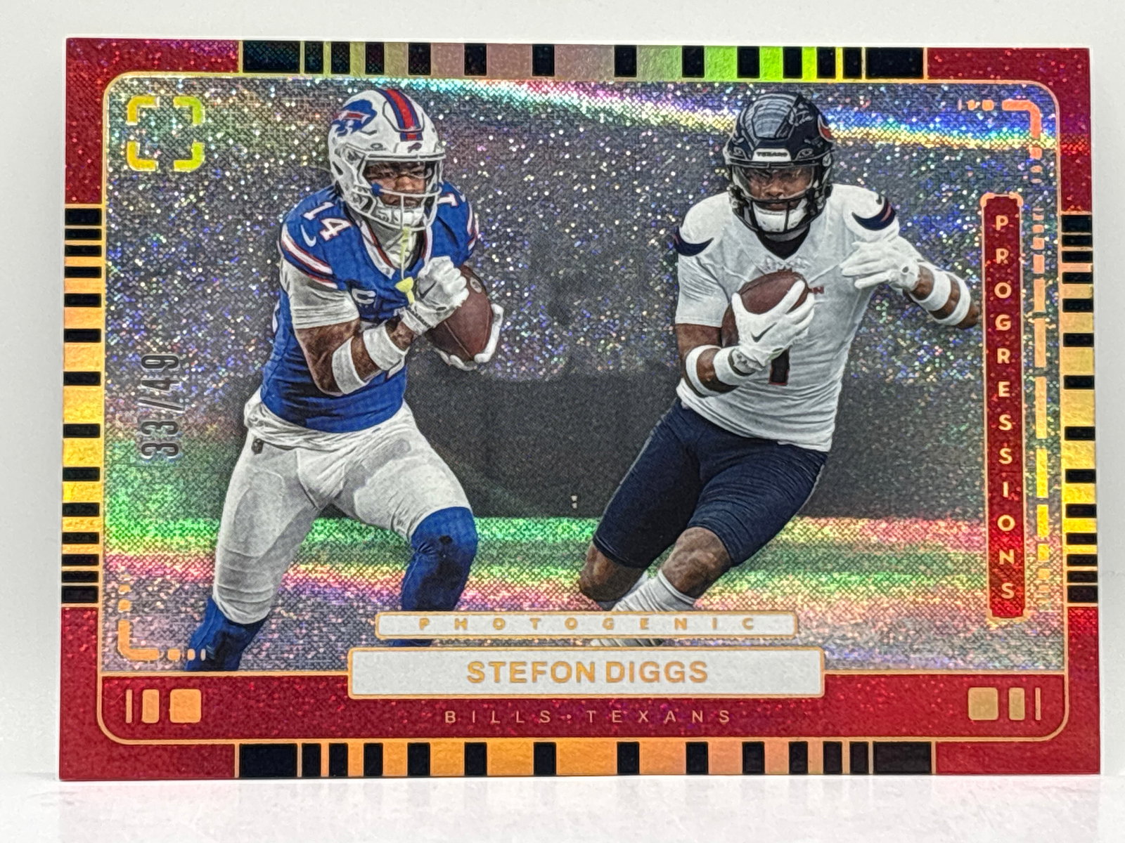 /49 2024 PANINI PHOTOGENIC STEFON DIGGS PROGRESSIONS SPARKLE (1 of 3)