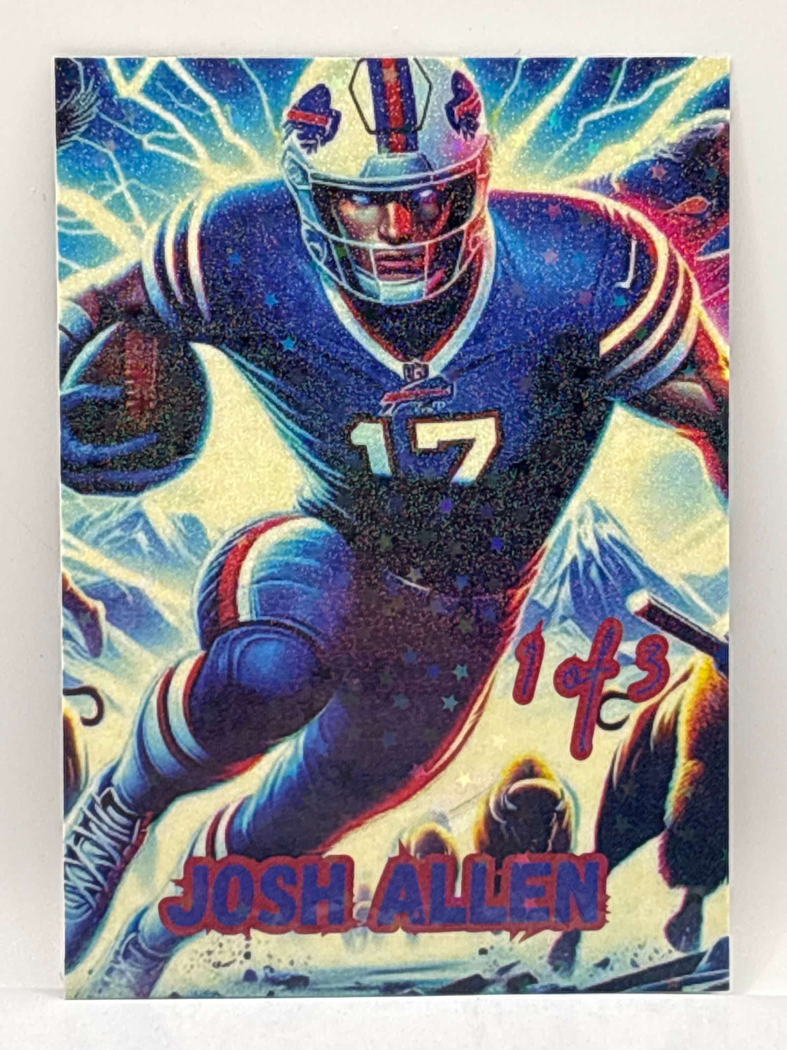 /3 JOSH ALLEN STARS STAMPEDE CUSTOM CARD (1 of 3)