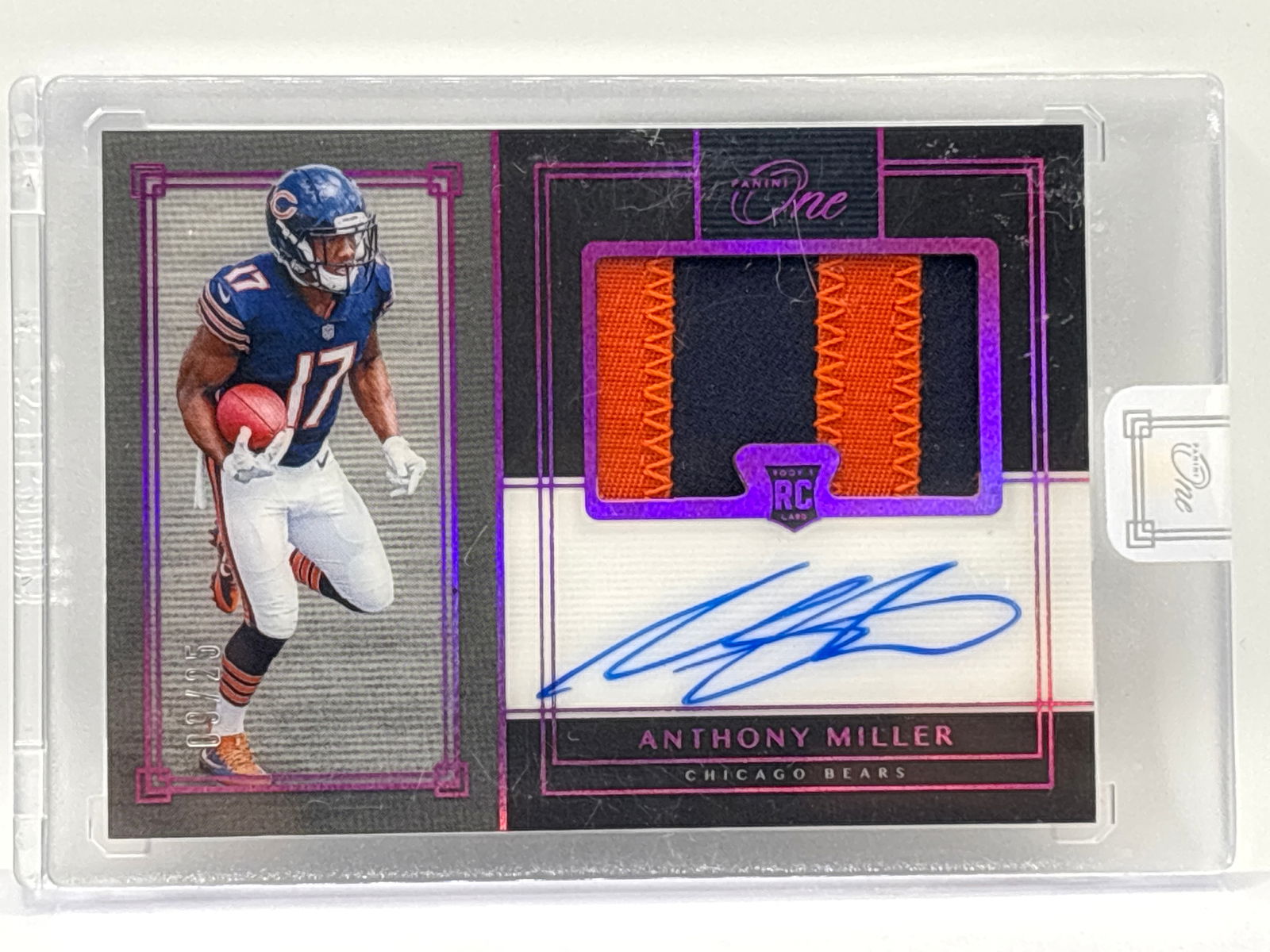 /25 2018 PANINI ONE ANTHONY MILLER NAMEPLATE PATCH AUTOGRAPHED ROOKIE CARD (1 of 4)