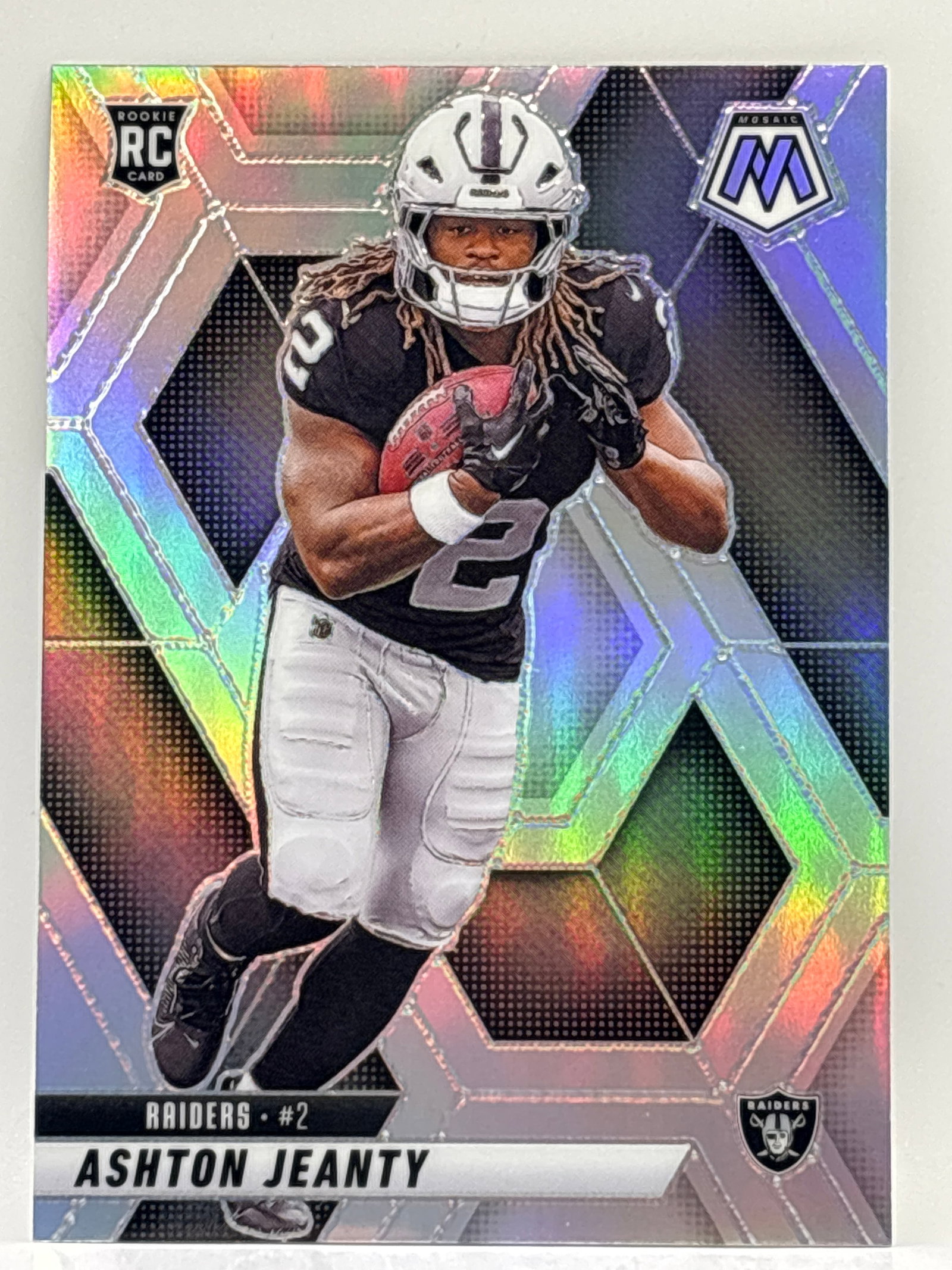 2025 PANINI MOSAIC ASHTON JEANTY SILVER PRIZM HOLO ROOKIE CARD: THE HOBBY BOX