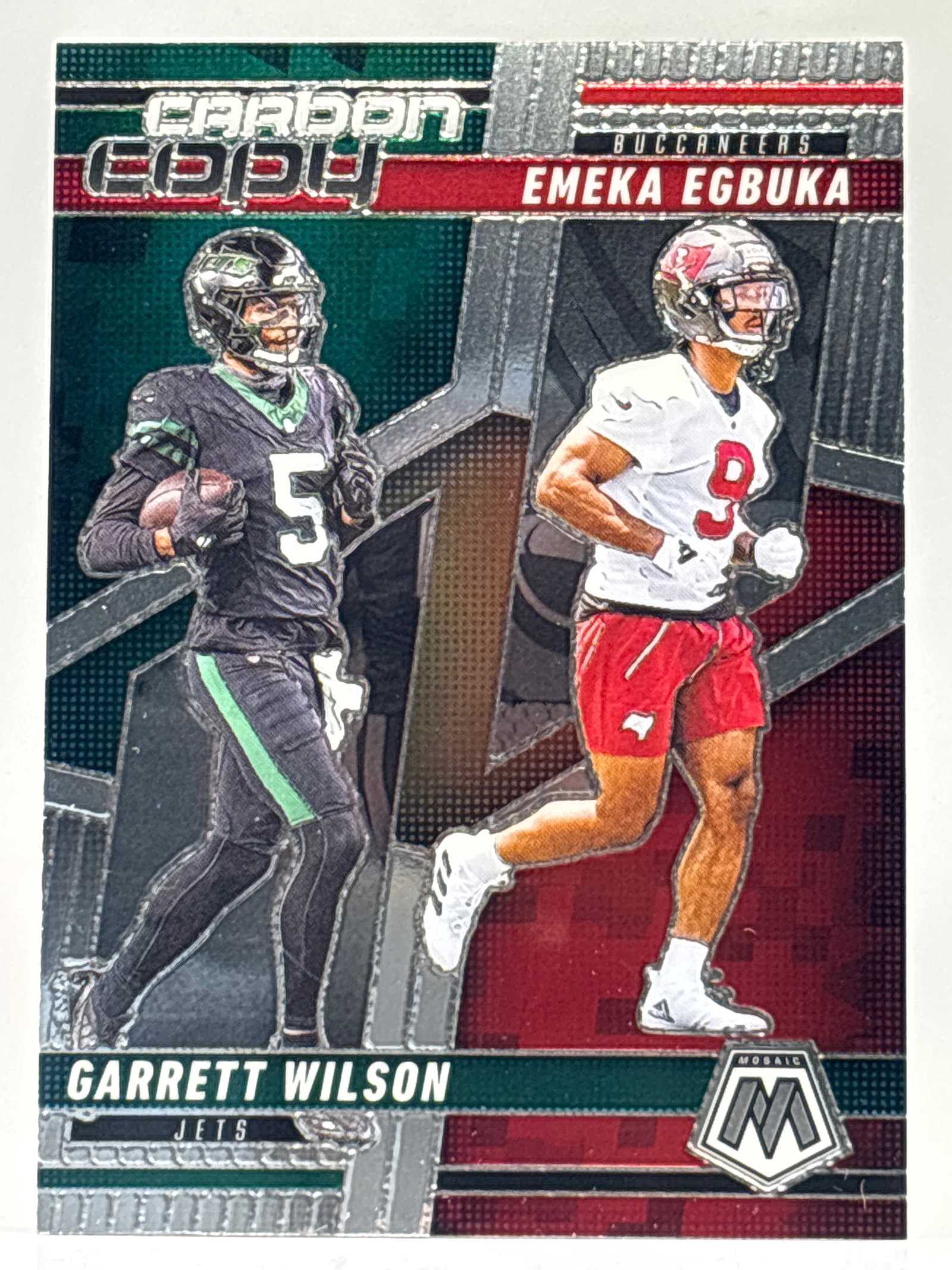 2025 PANINI MOSAIC GARRETT WILSON & EMEKA EGBUKA CARBON COPY ROOKIE INSERT: THE HOBBY BOX