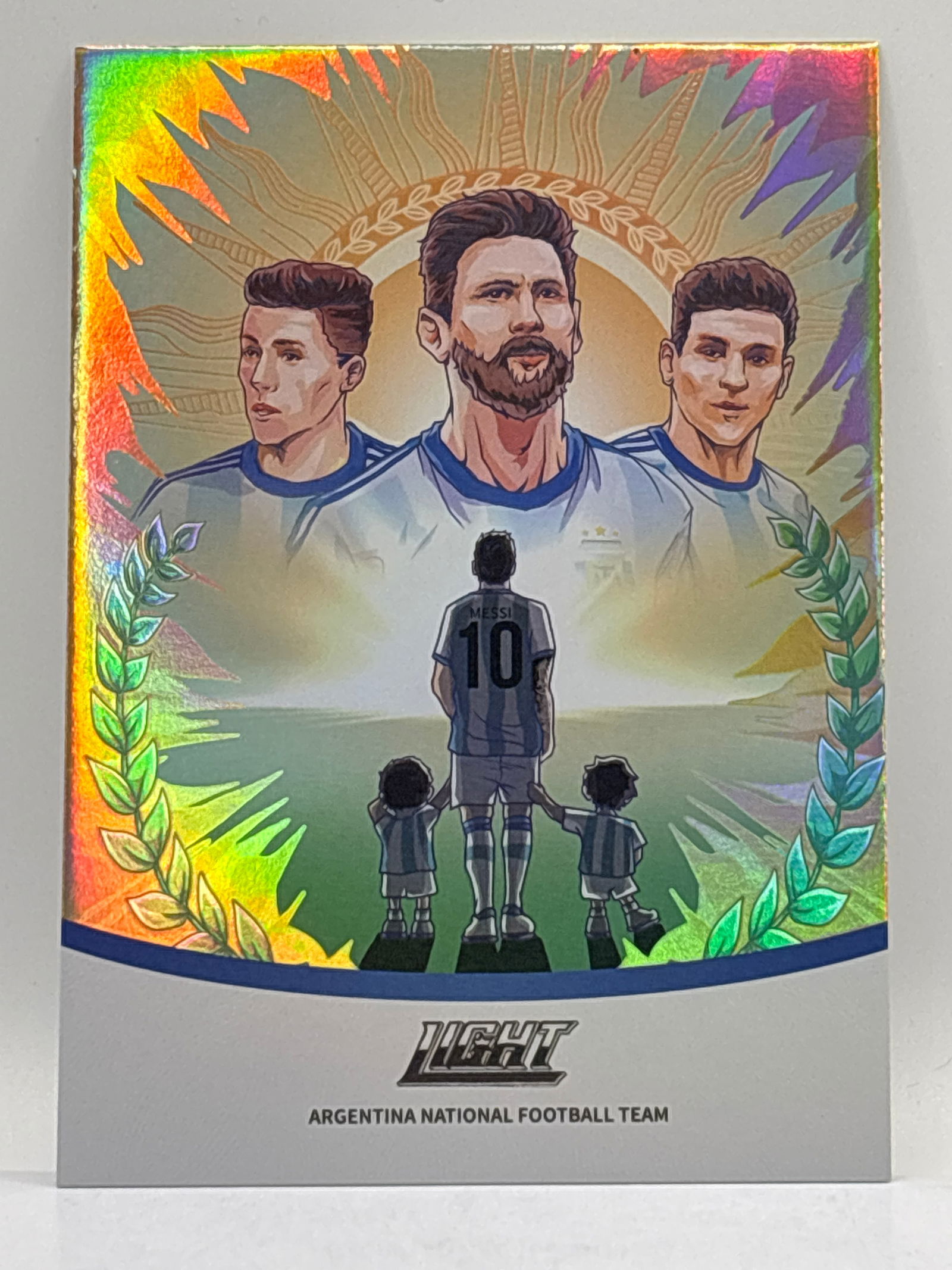 CASE HIT! 2022 FANS MALL LIGHT LIONEL MESSI GOLD FUTURE SSP (1 of 4)