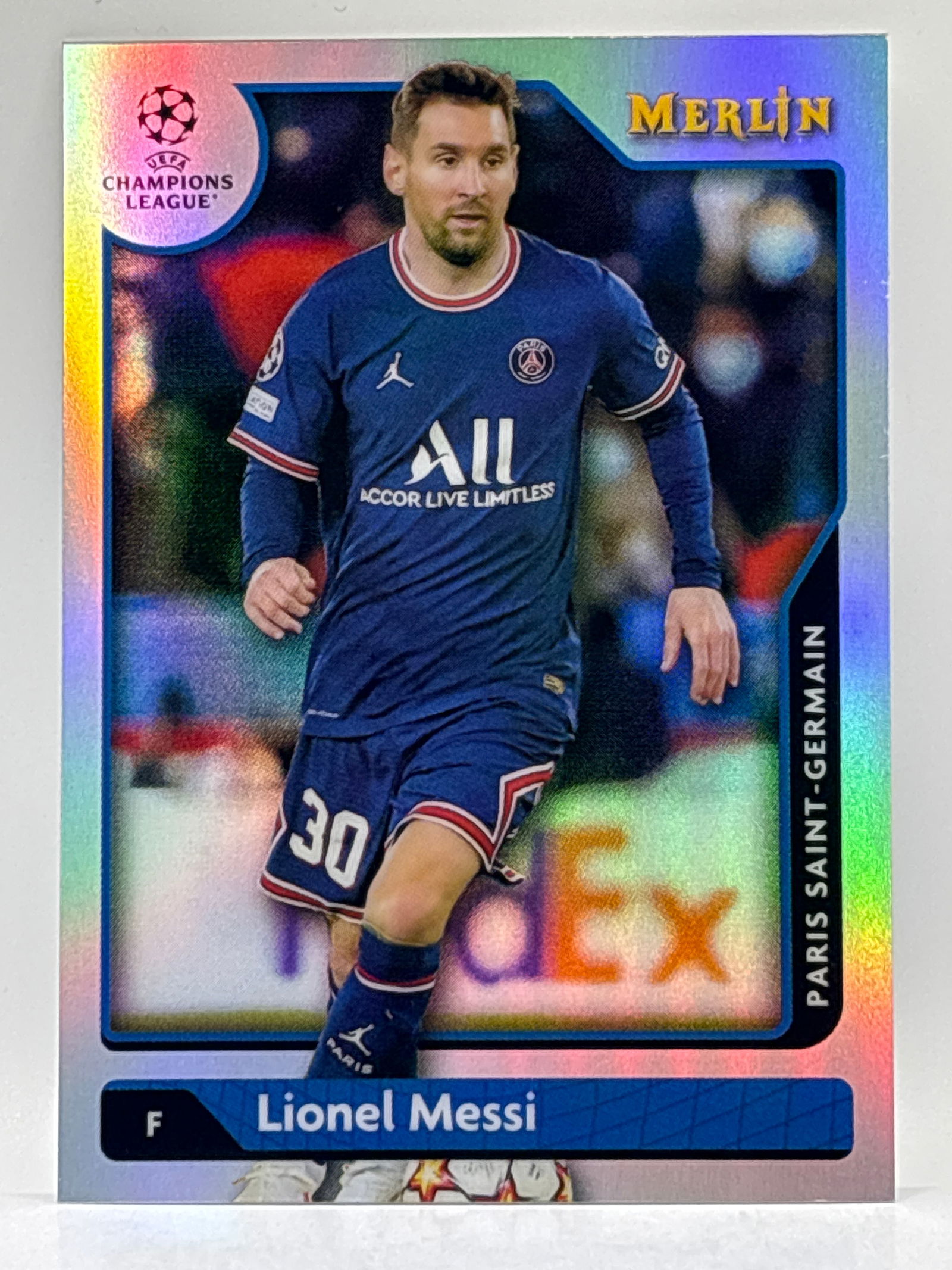 2022 TOPPS MERLIN LIONEL MESSI REFRACTOR (1 of 3)