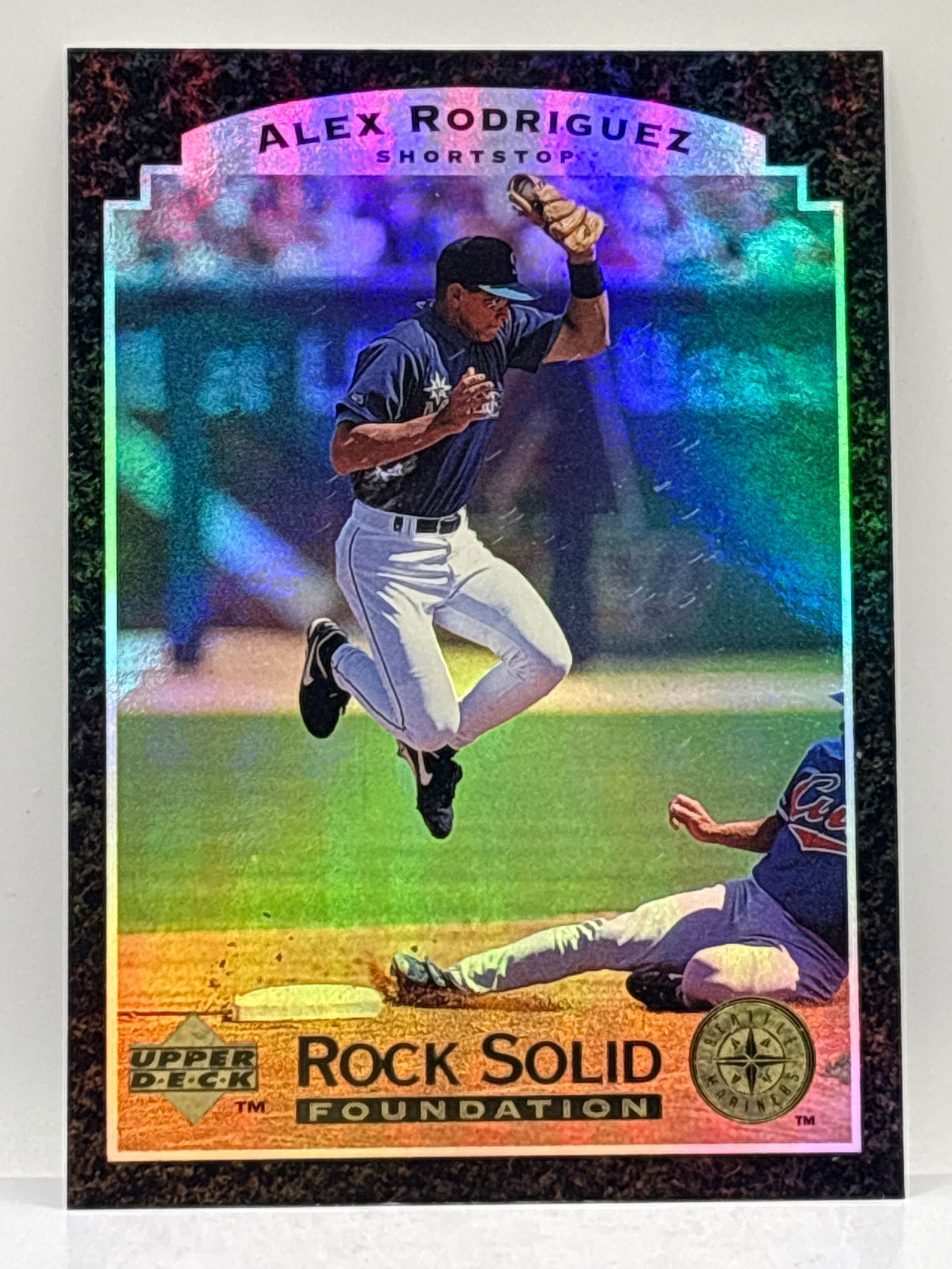1996 UPPER DECK ALEX RODRIGUEZ ROCK SOLID FOUNDATION INSERT - 2