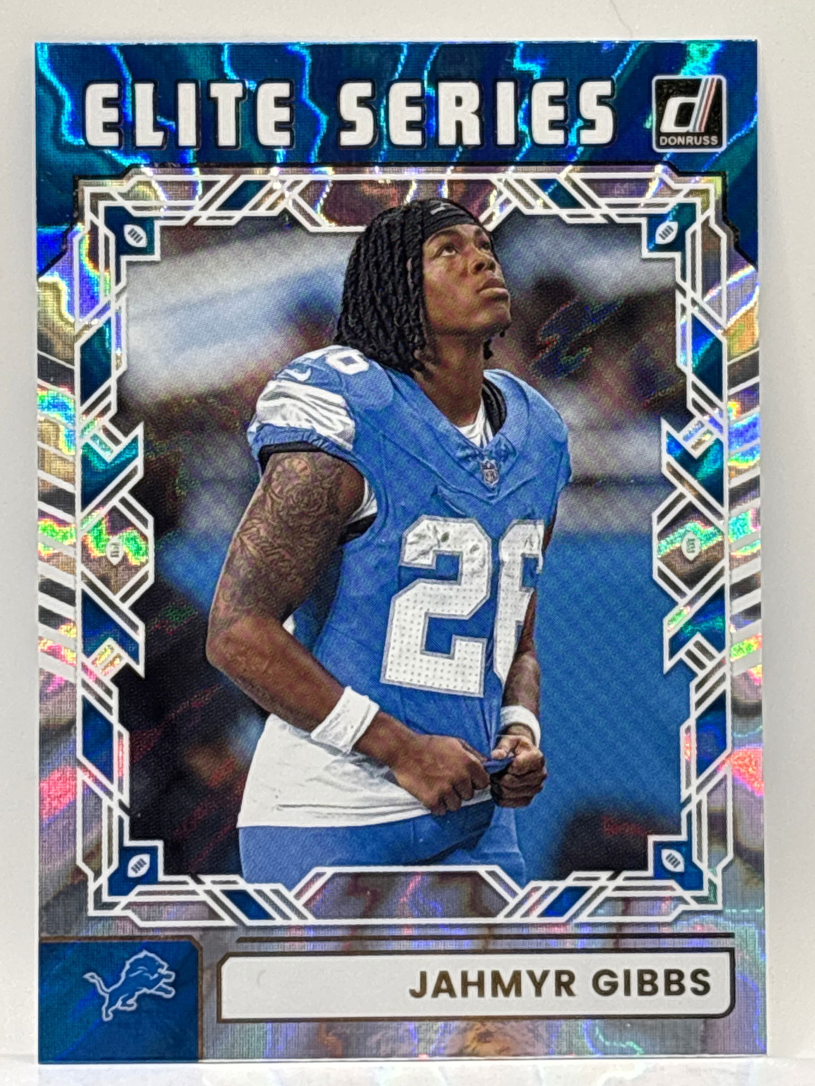 2025 PANINI DONRUSS ELITE SERIES JAHMYR GIBBS INSERT: THE HOBBY BOX