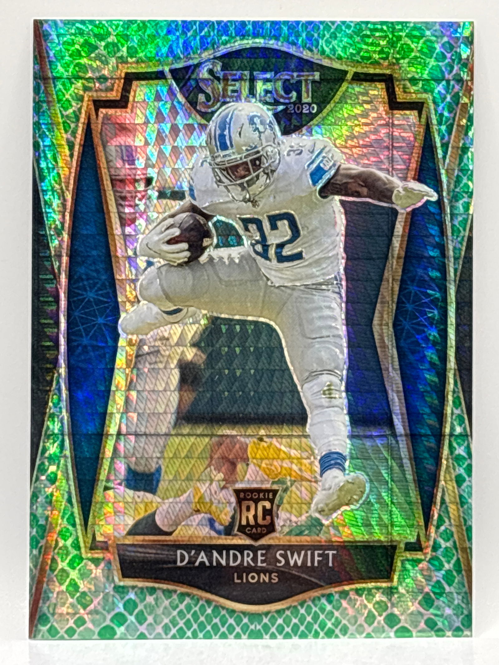 /67 2020 PANINI SELECT PREMIER LEVEL D’ANDRE SWIFT SNAKESKIN PRIZM HOLO SSP ROOKIE CARD: THE HOBBY BOX