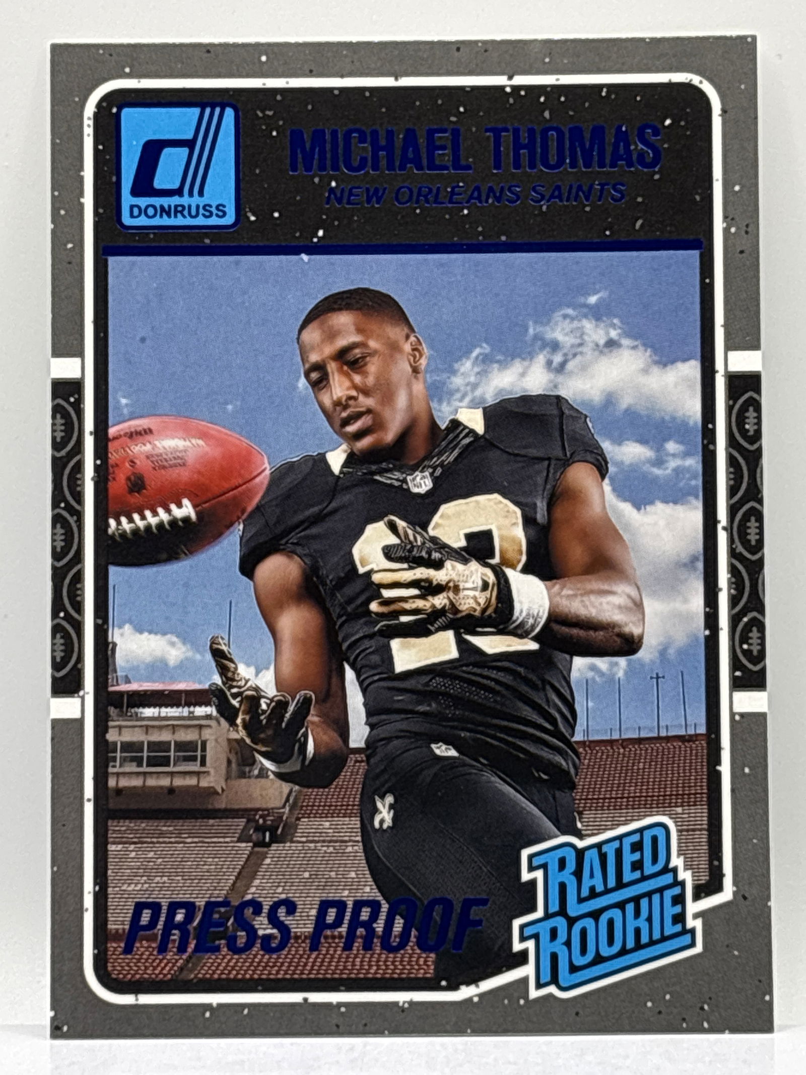 2016 PANINI DONRUSS PRESS PROOF MICHAEL THOMAS RATED ROOKIE CARD (1 of 2)