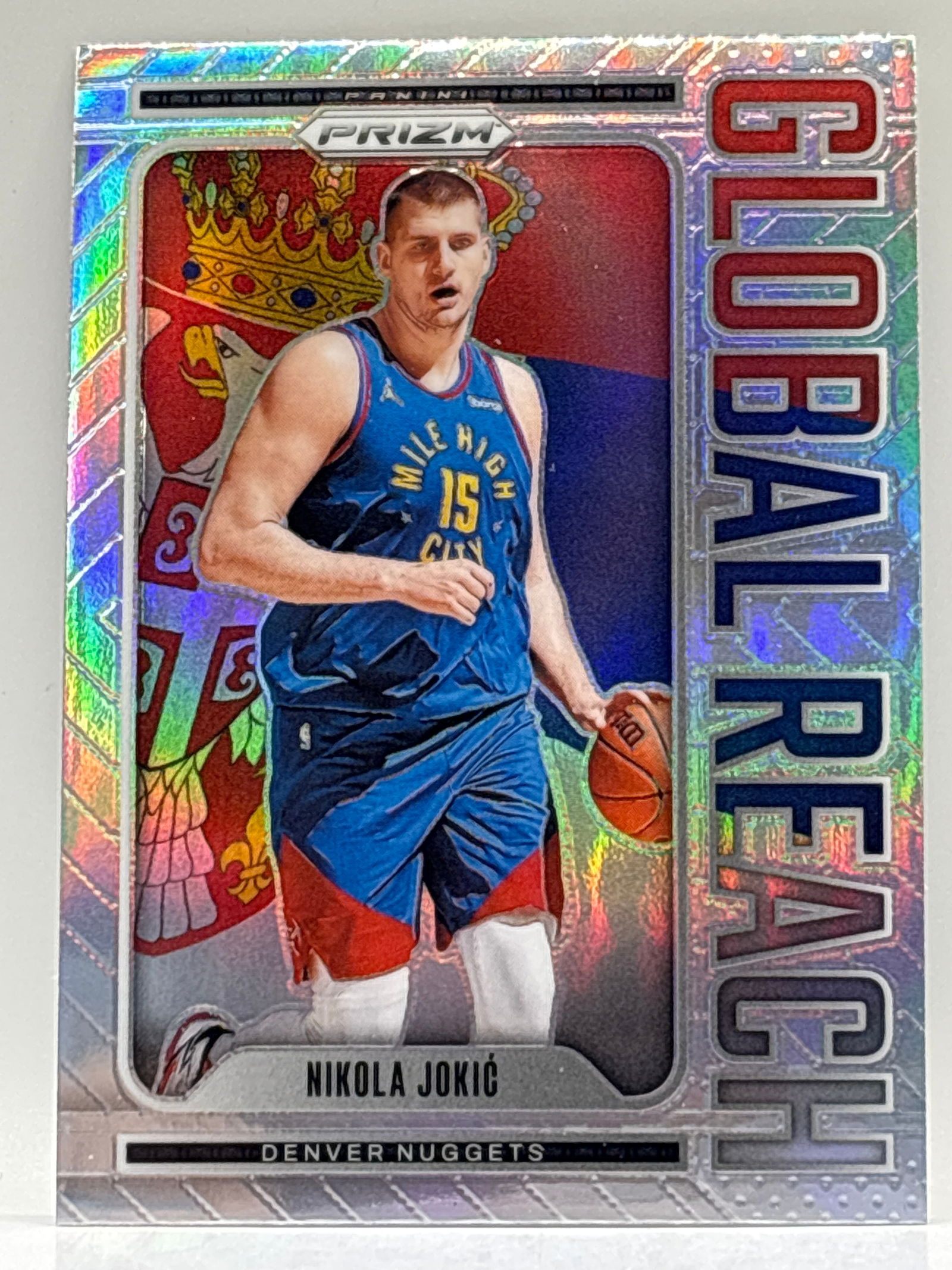 2024-25 PANINI PRIZM NIKOLA JOKIC GLOBAL REACH PRIZM HOLO SP: THE HOBBY BOX