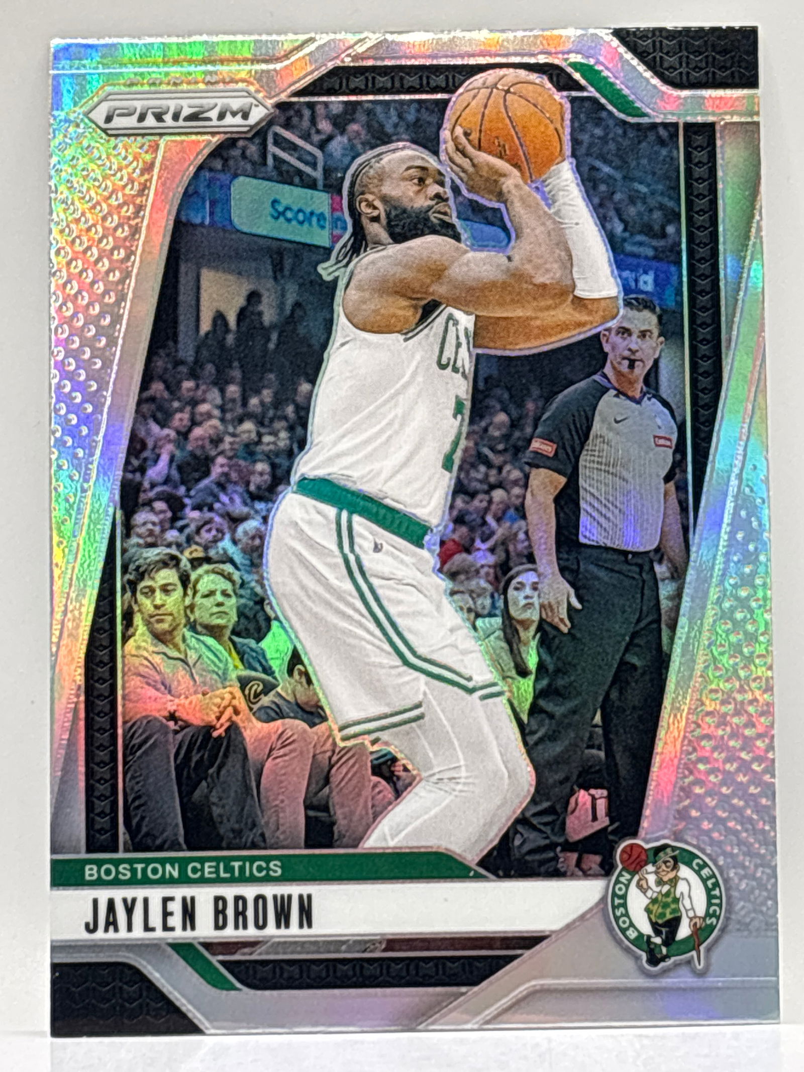 2024-25 PANINI PRIZM JAYLEN BROWN SILVER PRIZM HOLO SP (1 of 2)