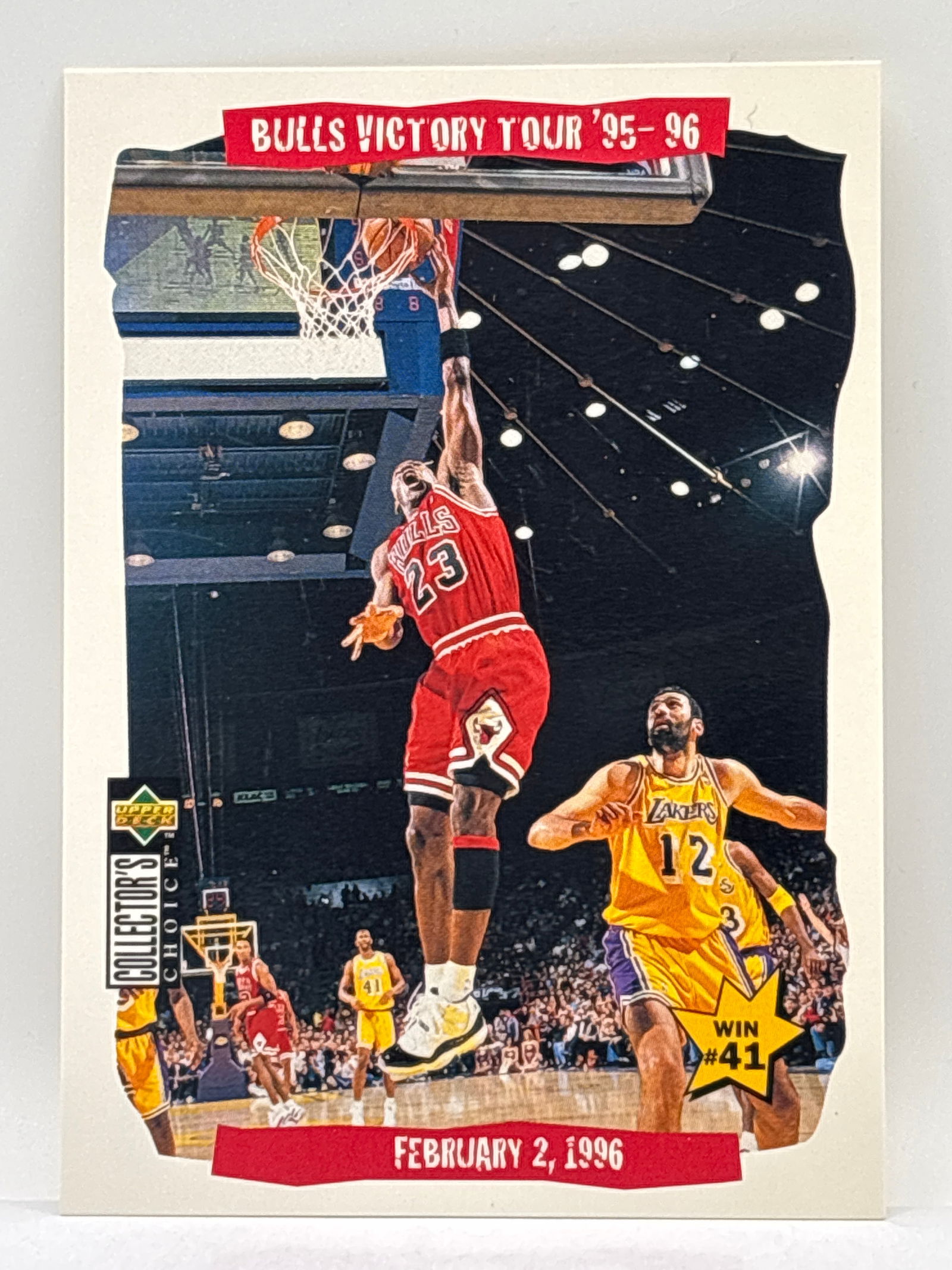 1996 UPPER DECK MICHAEL JORDAN VICTORY TOUR 95-96 (1 of 2)