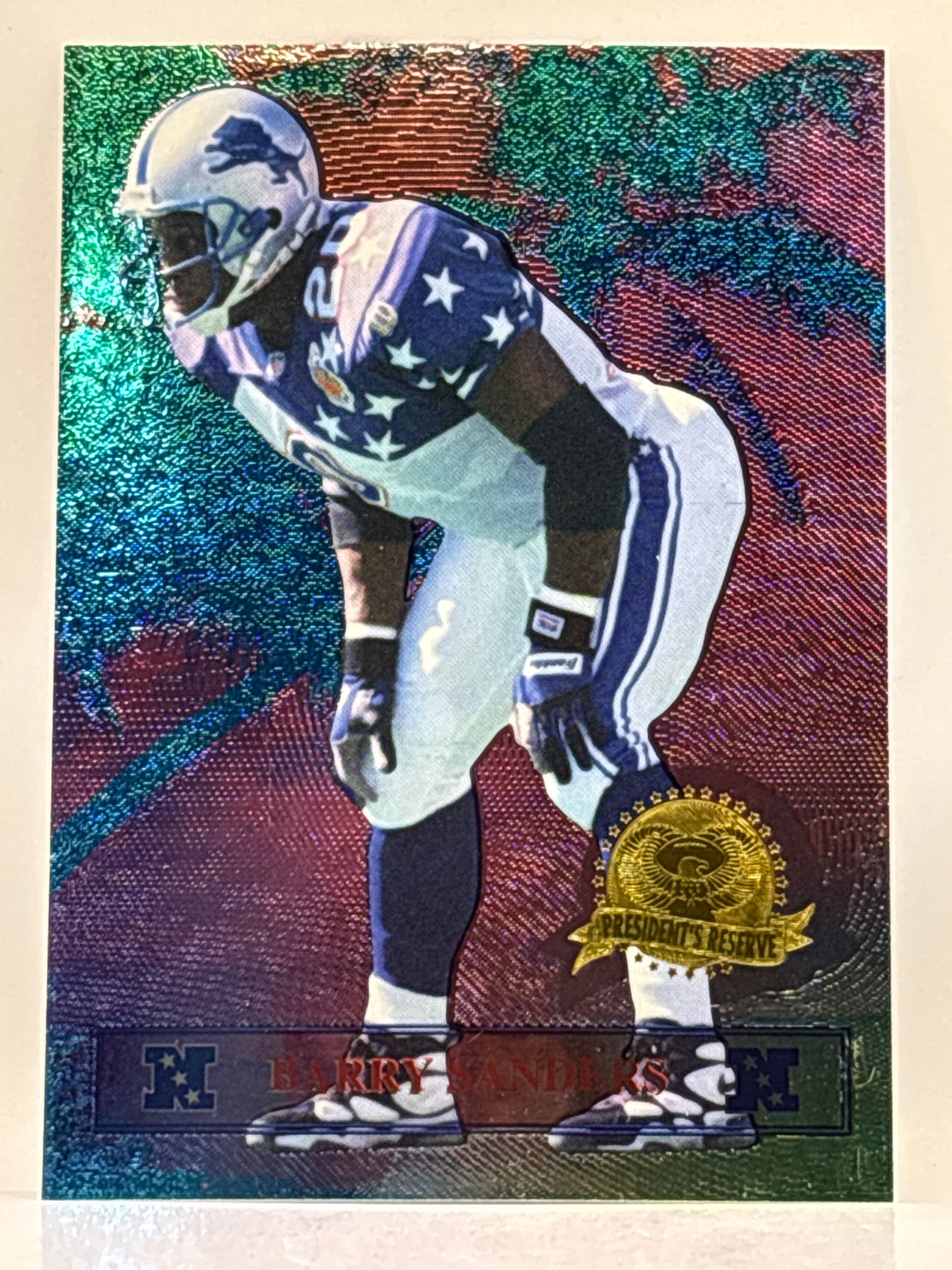 1996 COLLECTORS EDGE BARRY SANDERS PRESIDENTS RESERVE (1 of 3)