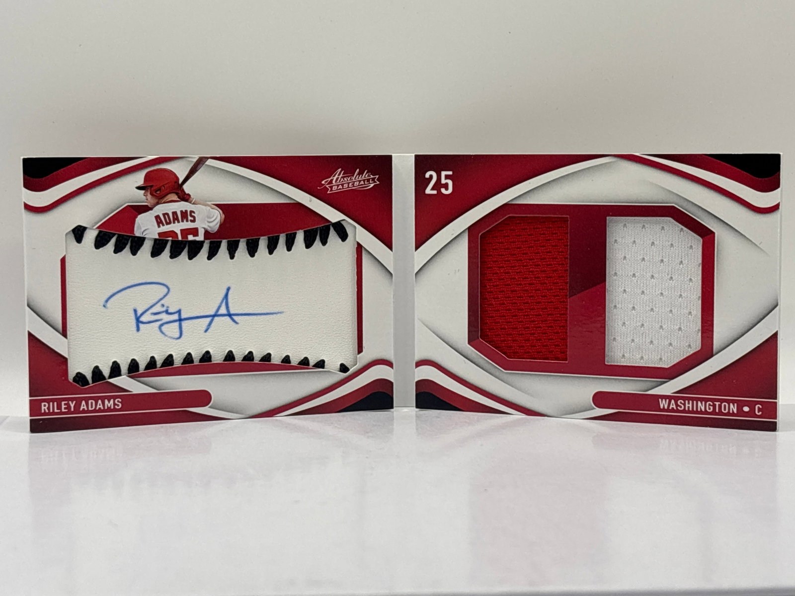 /60 2022 PANINI ABSOLUTE RILEY ADAMS RPA AUTOGRAPHED ROOKIE PATCH BOOKLET: THE HOBBY BOX