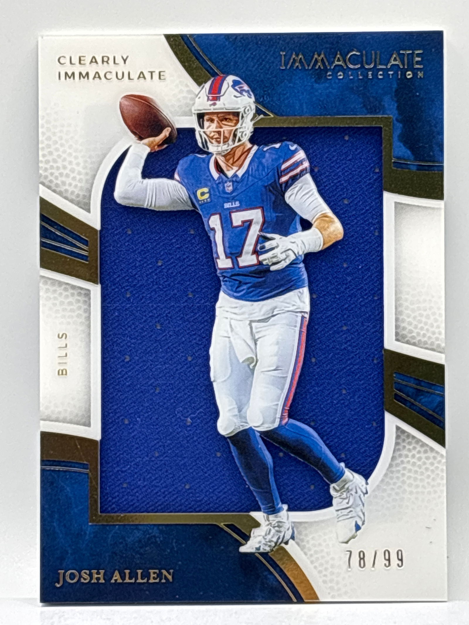 /99 2025 PANINI CLEARLY IMMACULATE COLLECTION JOSH ALLEN JUMBO PATCH (1 of 3)
