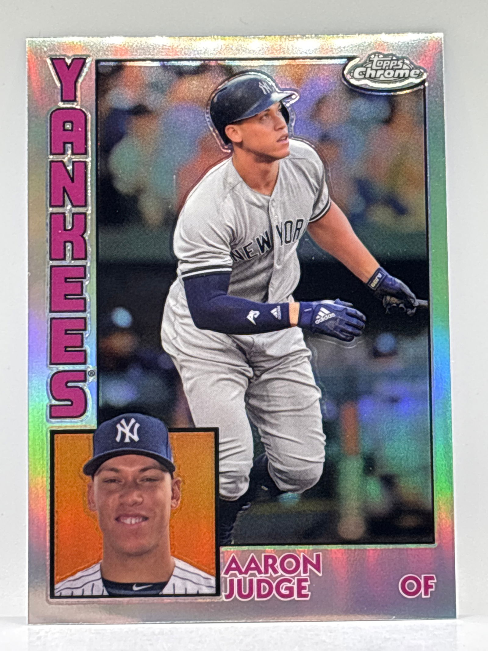 2019 TOPPS CHROME AARON JUDGE 84’ TOPPS INSERT (1 of 3)