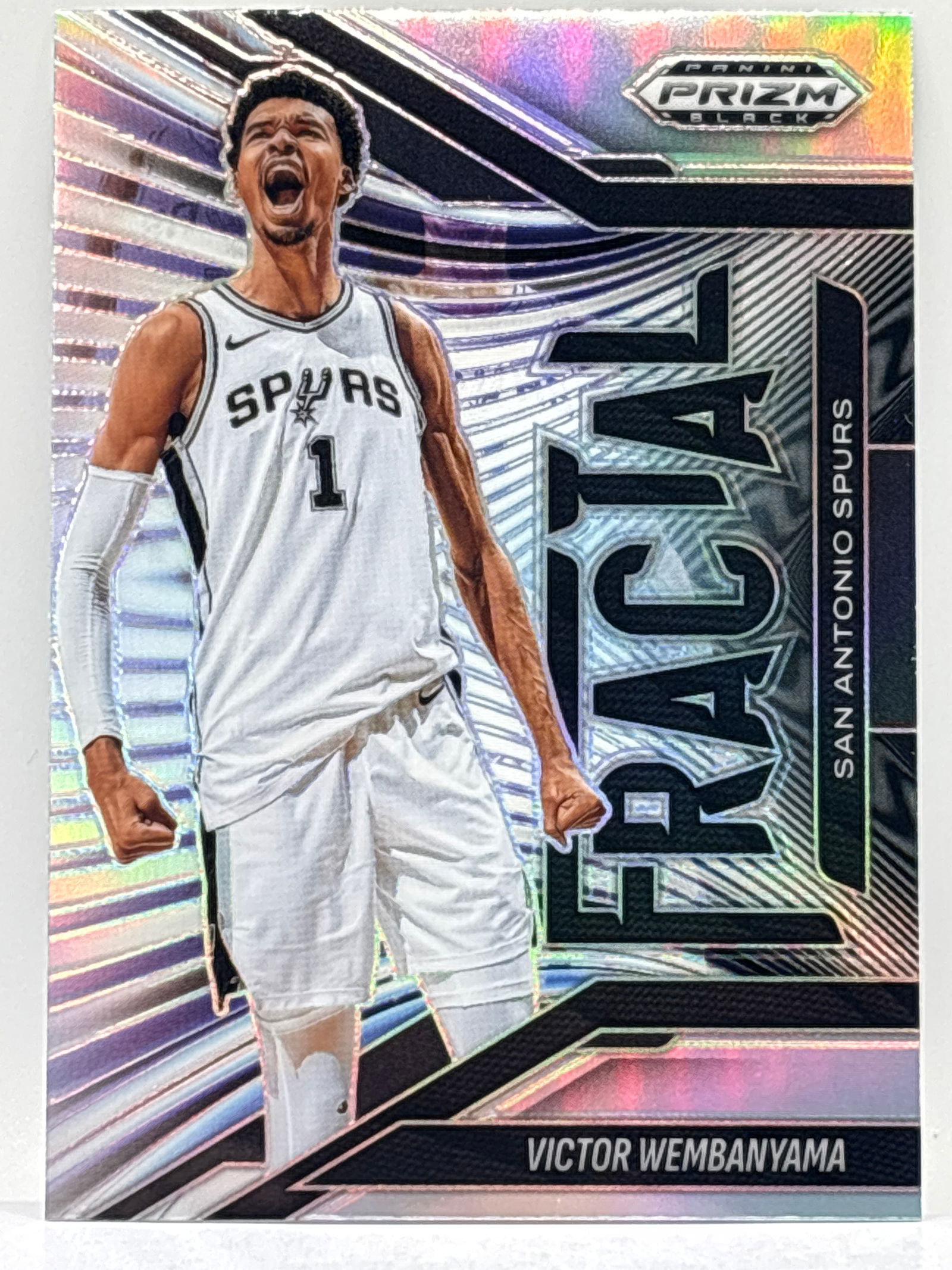 2024-25 PANINI PRIZM BLACK VICTOR WEMBANYAMA FRACTAL PRIZM HOLO: THE HOBBY BOX