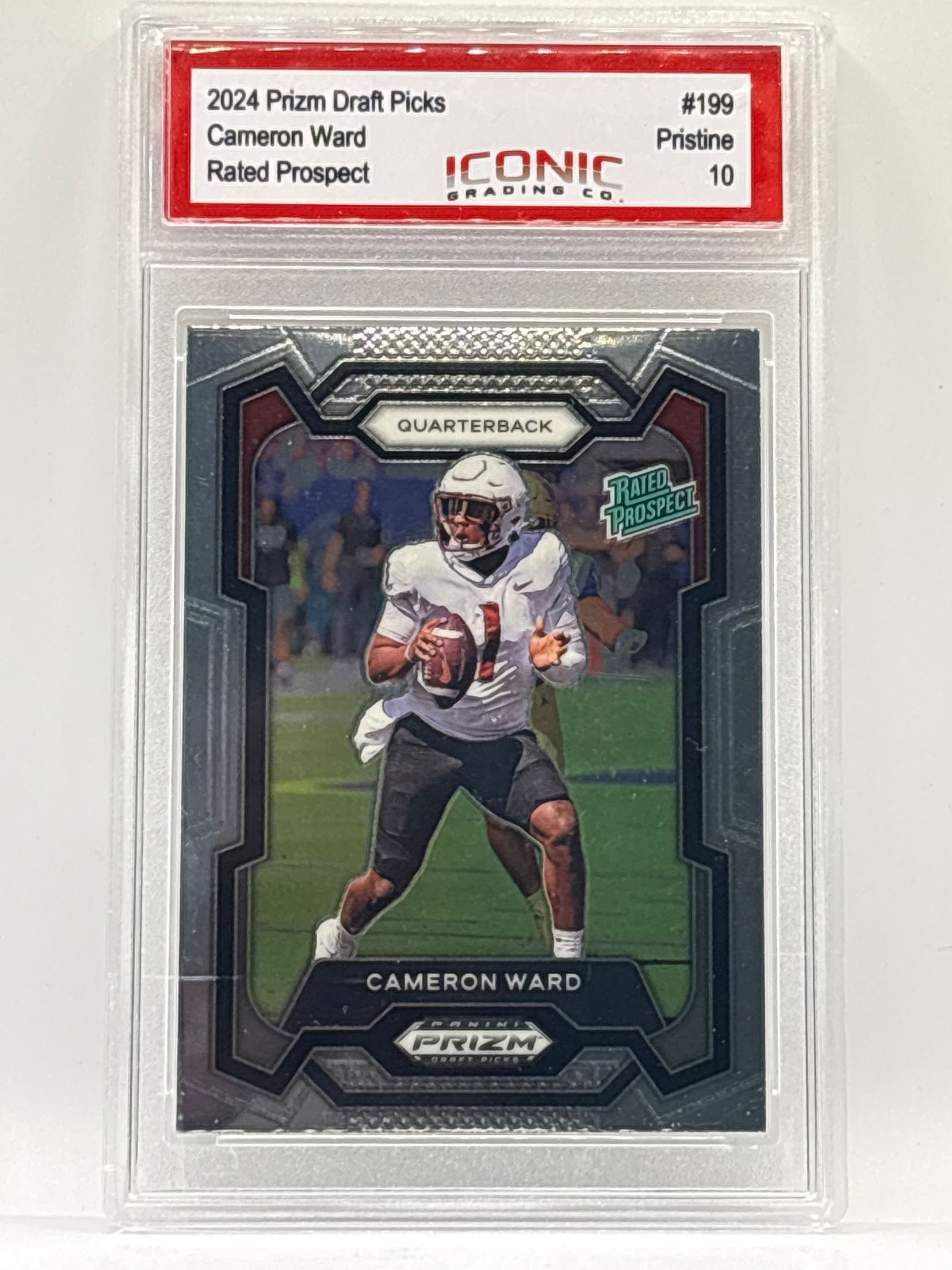 2024 PANINI DRAFT PICKS CAMERON WARD RATED PROSPECT RC GRADED PRISTINE 10 (1 of 3)