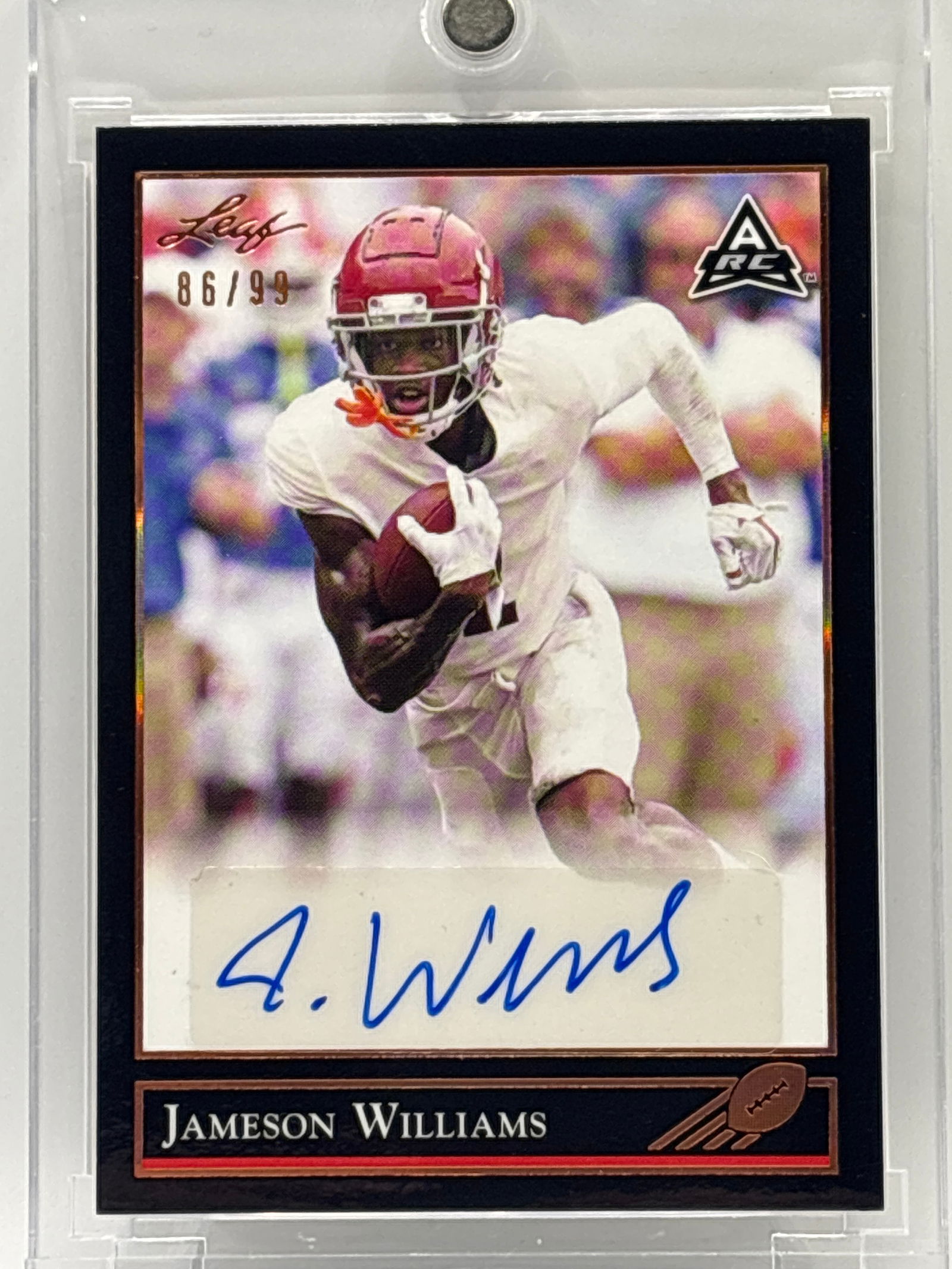/99 2021 LEAF JAMESON WILLIAMS AUTOGRAPHED ROOKIE CARD (1 of 2)