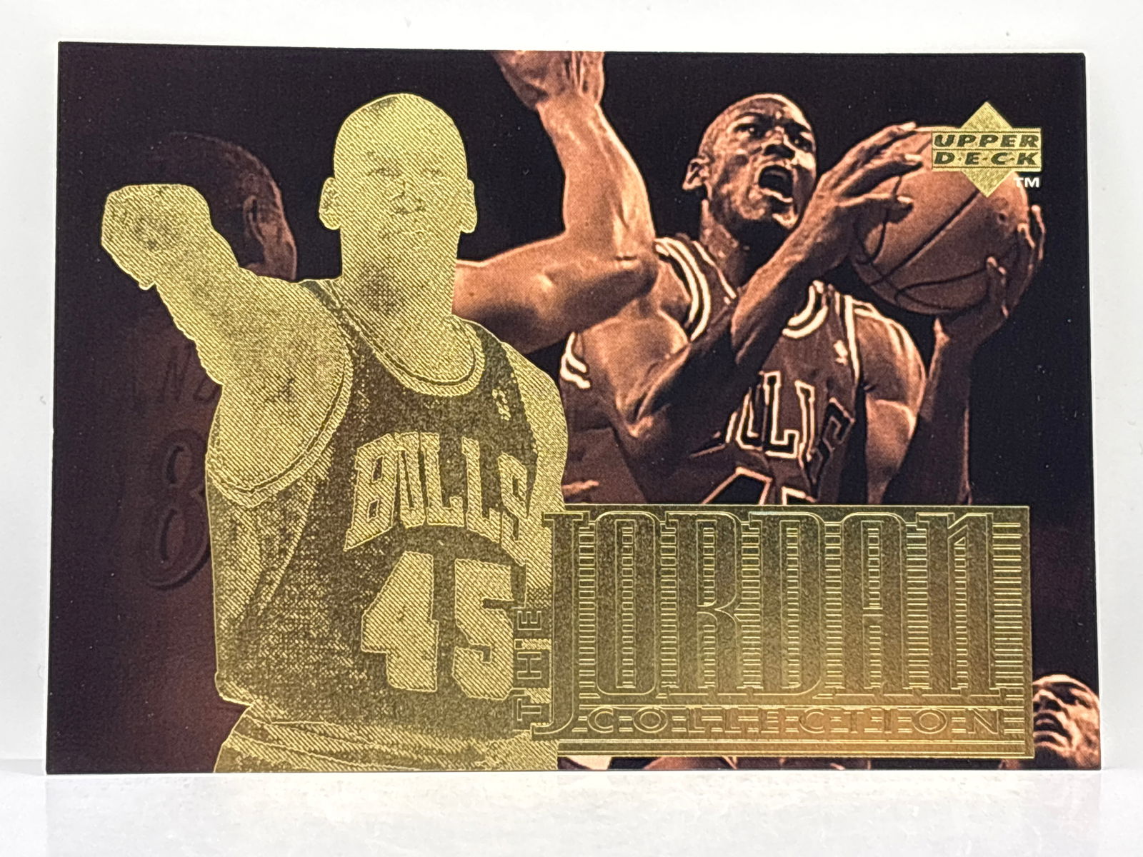 3x5 1996 UPPER DECK THE JORDAN COLLECTION MICHAEL JORDAN BEGINNINGS OF A SUPERSTAR INSERT (1 of 3)