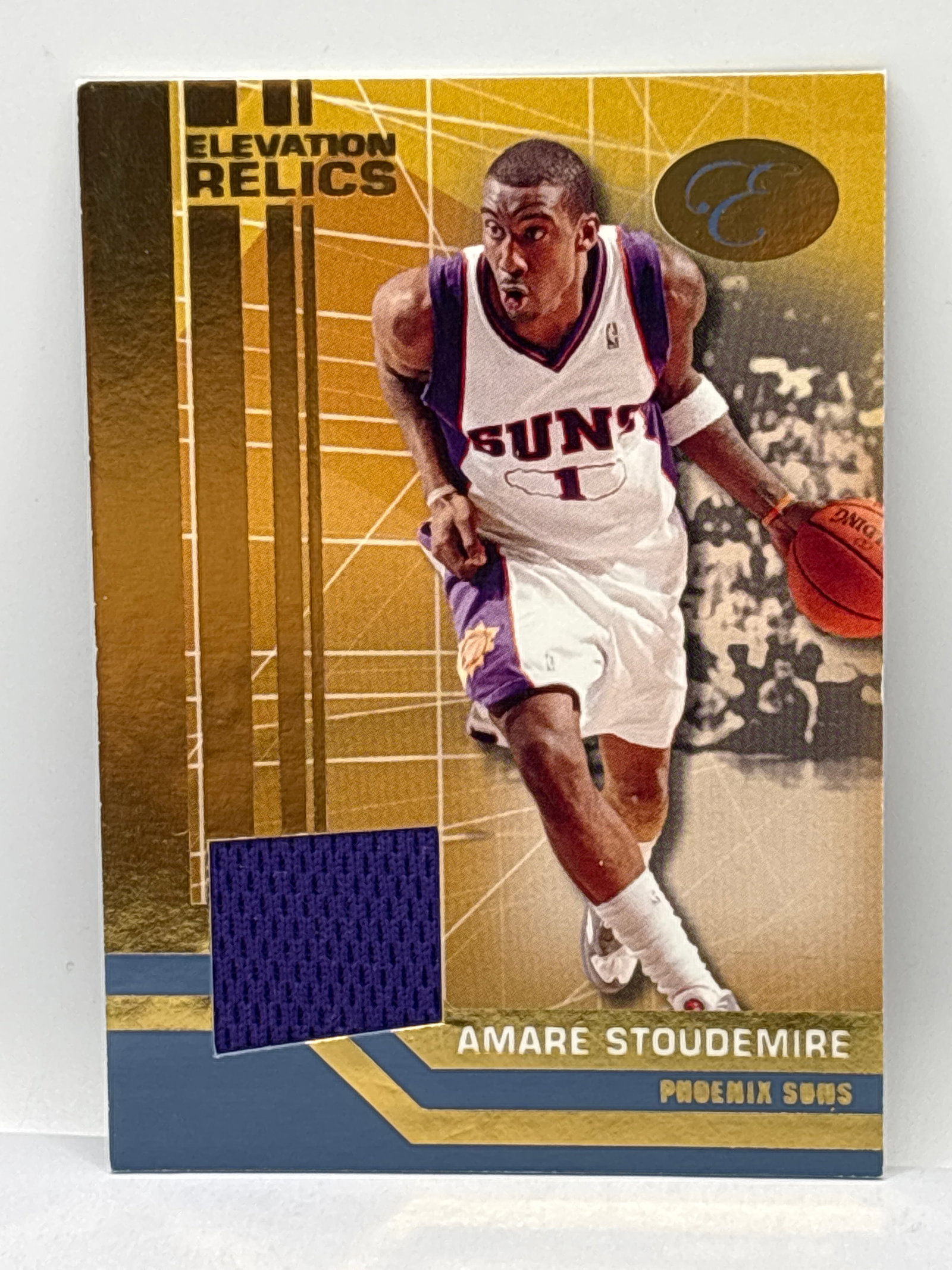 /79 2008 BOWMAN ELEVATION RELICS AMARE STOUDAMIRE GAME-WORN JERSEY PATCH: THE HOBBY BOX