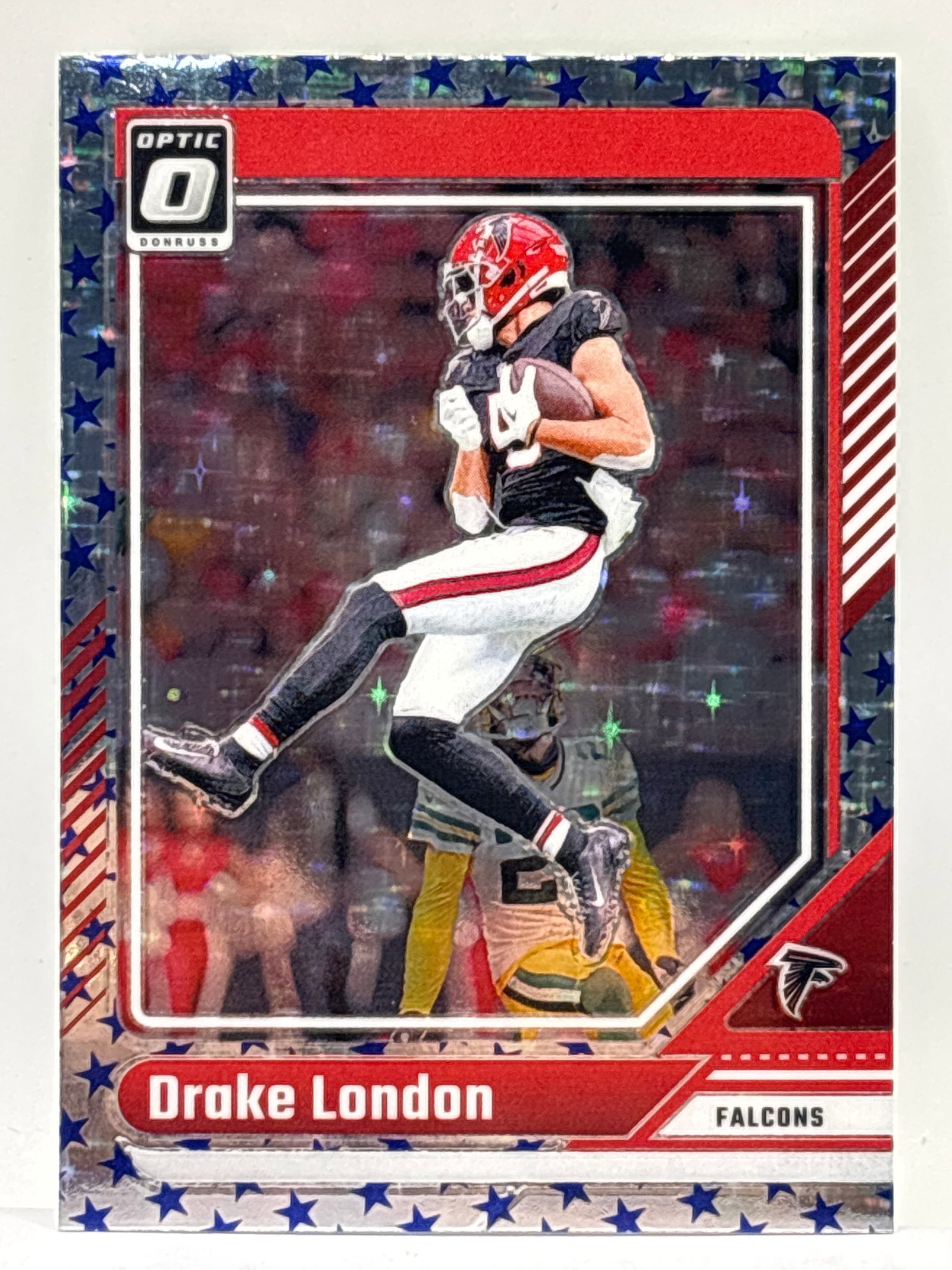 2024 PANINI DONRUSS OPTIC DRAKE LONDON BLUE STARS PRIZM HOLO SSP: THE HOBBY BOX