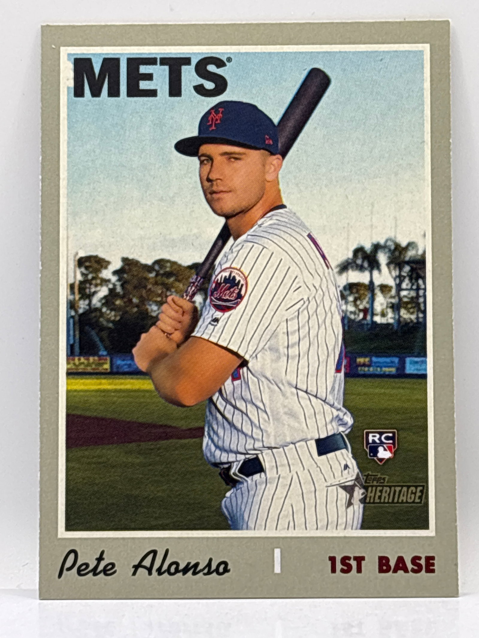 2019 TOPPS HERITAGE PETE ALONSO ROOKIE CARD: THE HOBBY BOX