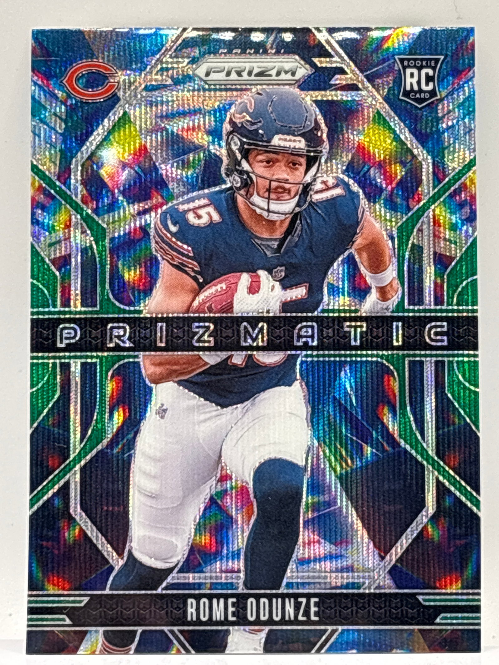 2024 PANINI PRIZM ROME ODUNZE PRIZMATIC WAVE PRIZM HOLO ROOKIE CARD (1 of 3)