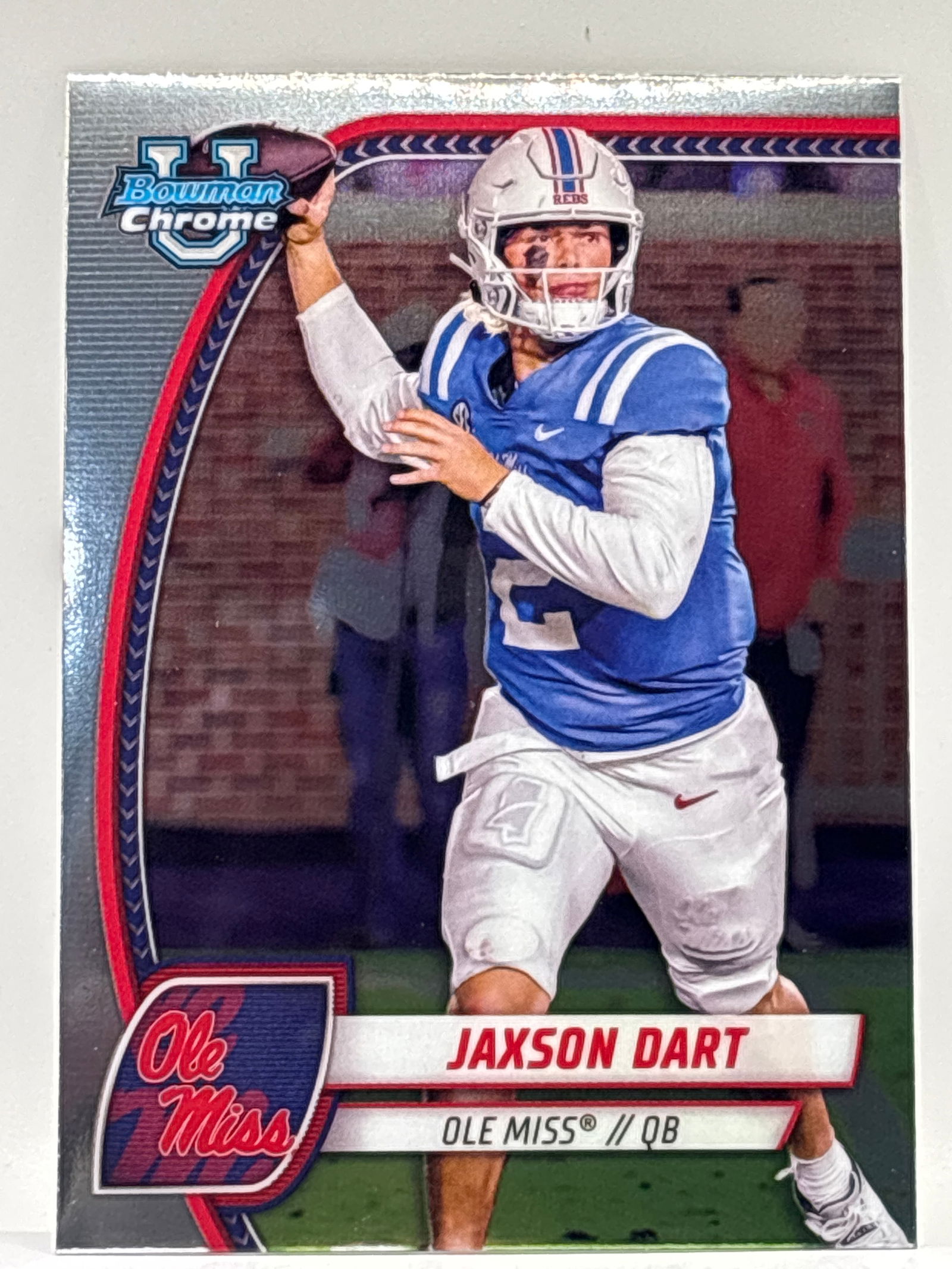 2024 BOWMAN UNIVERSITY CHROME JAXSON DART ROOKIE CARD (1 of 3)