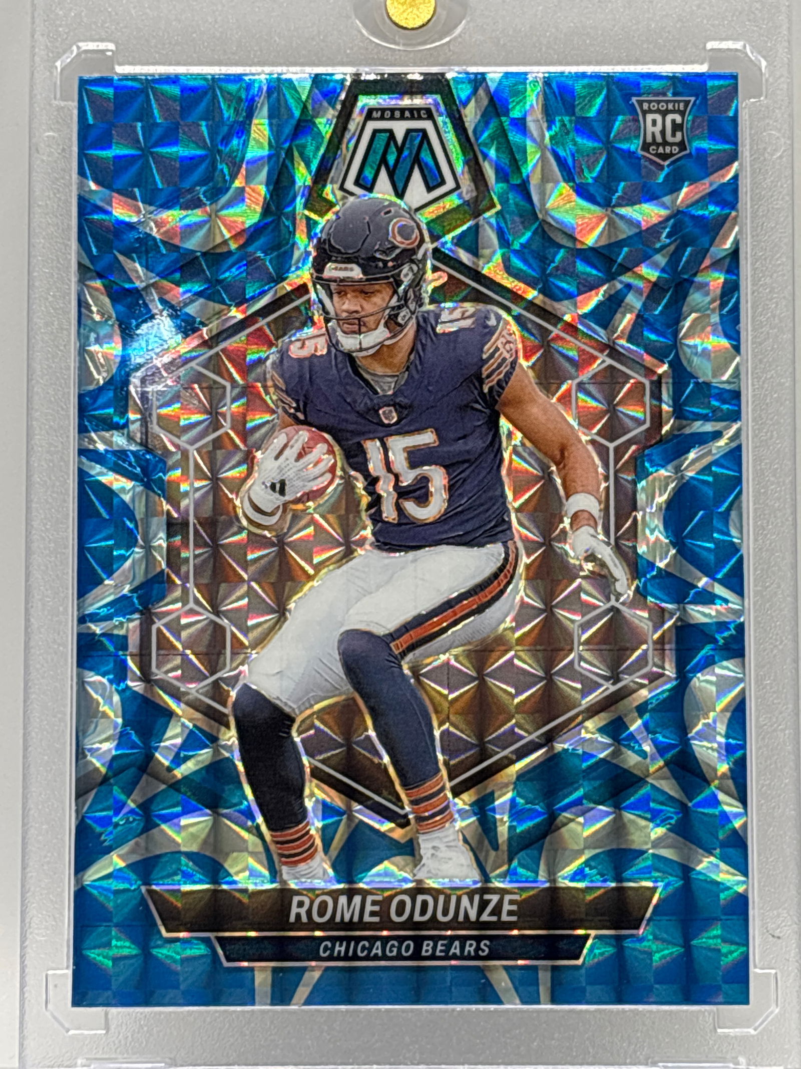 2024 PANINI MOSAIC ROME ODUNZE BLUE REACTIVE PRIZM HOLO ROOKIE CARD: THE HOBBY BOX