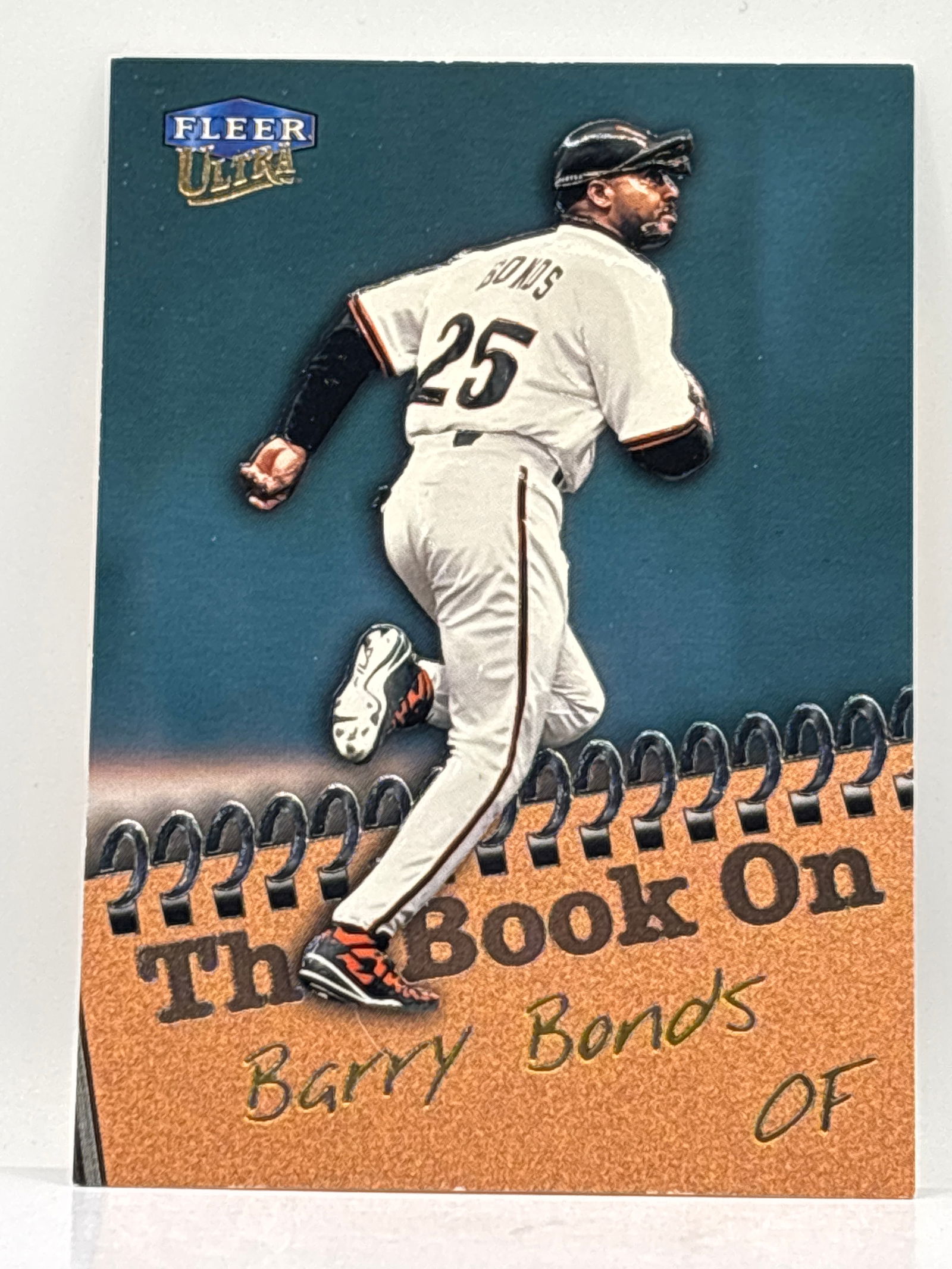 1993 FLEER ULTRA THE BOOK ON BARRY BONDS INSERT 8 OF 20 (1 of 3)