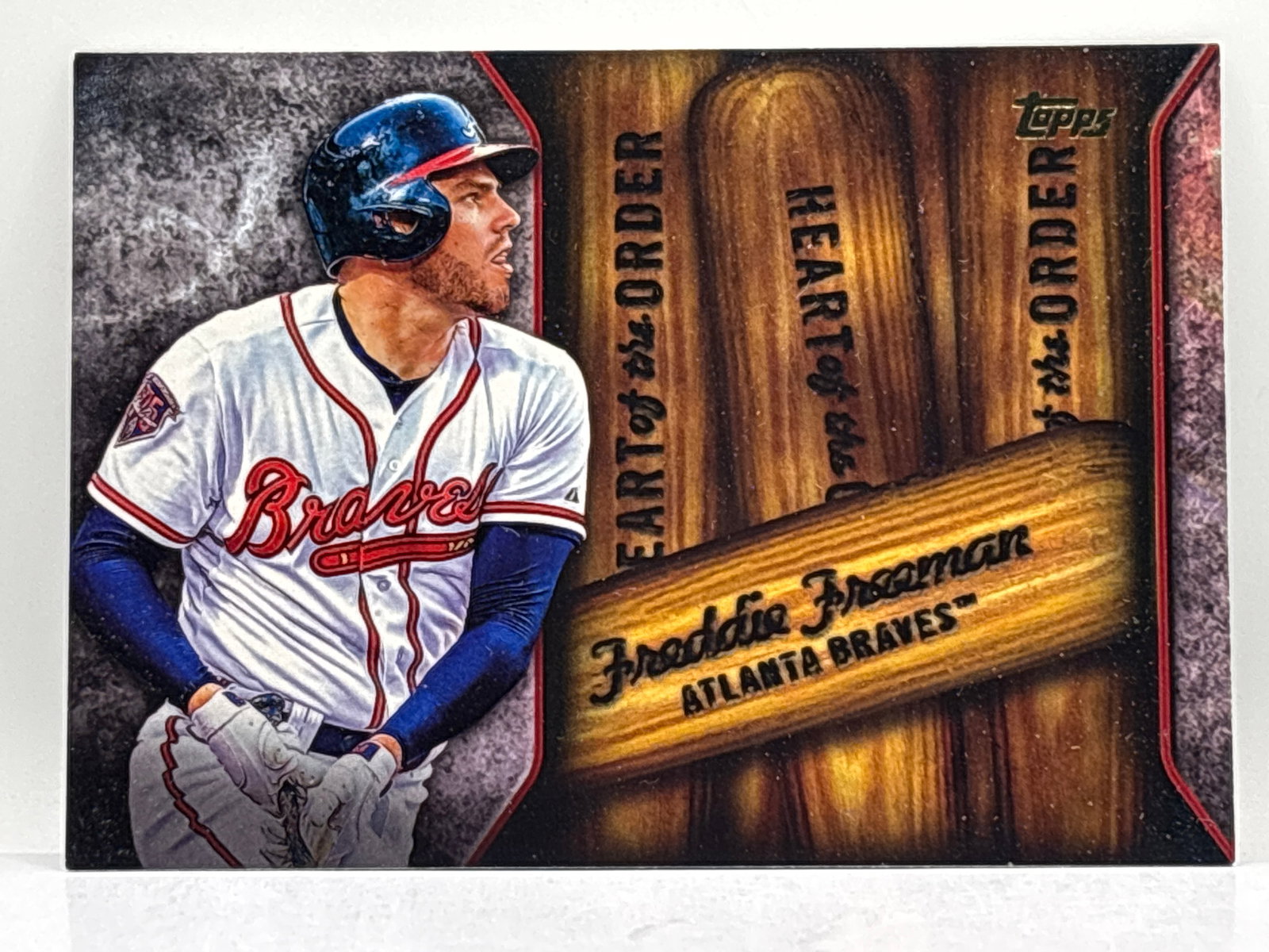 2015 TOPPS FREDDIE FREEMAN HEART OF THE ORDER INSERT (1 of 2)