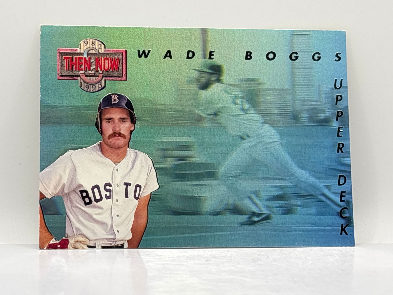1992 UPPER DECK WADE BOGGS THEN & NOW HOLOGRAM INSERT (1 of 3)