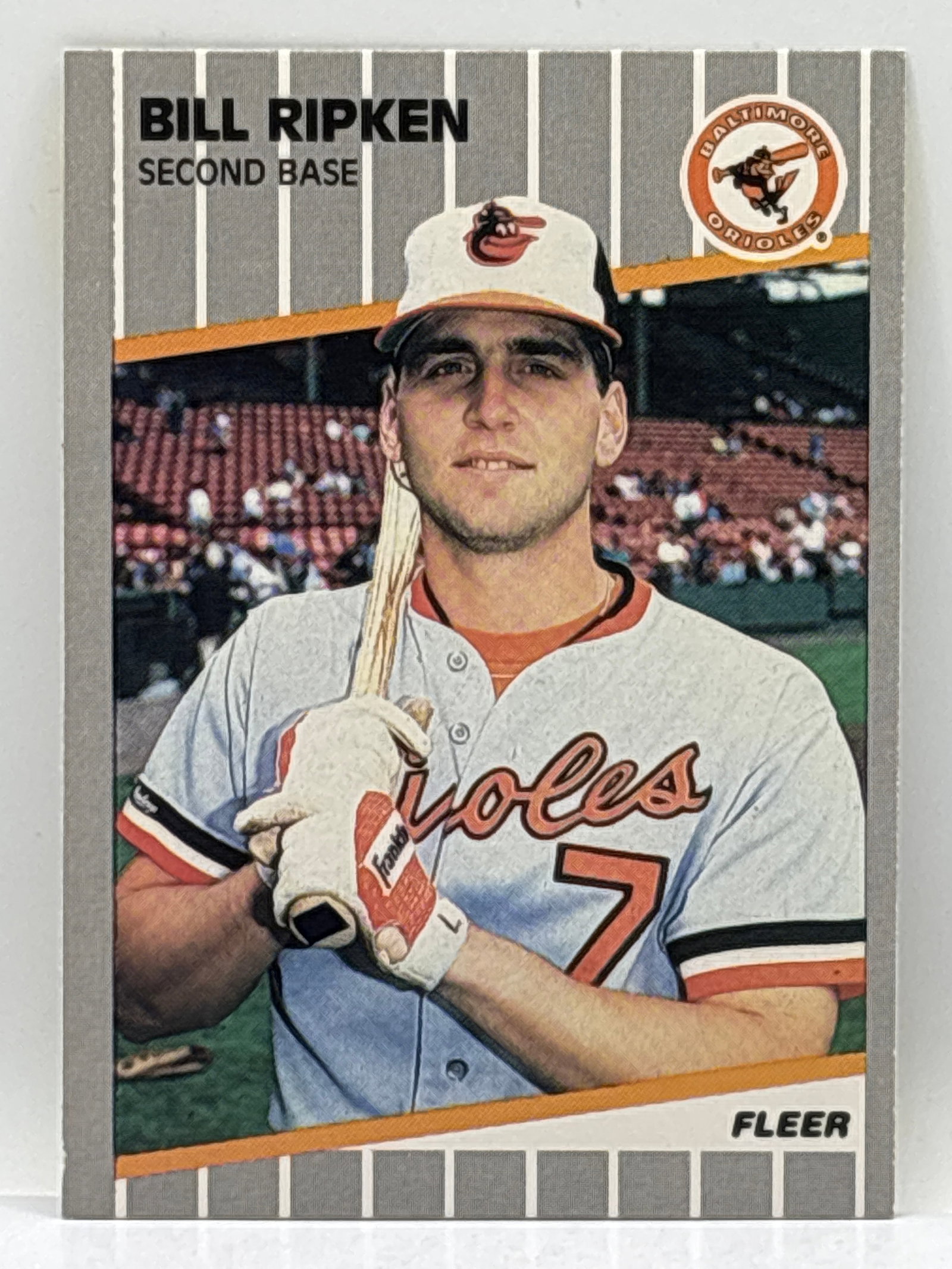 ICONIC 1989 FLEER BILLY RIPKEN FF ERROR CARD - BLACK BOX (1 of 2)