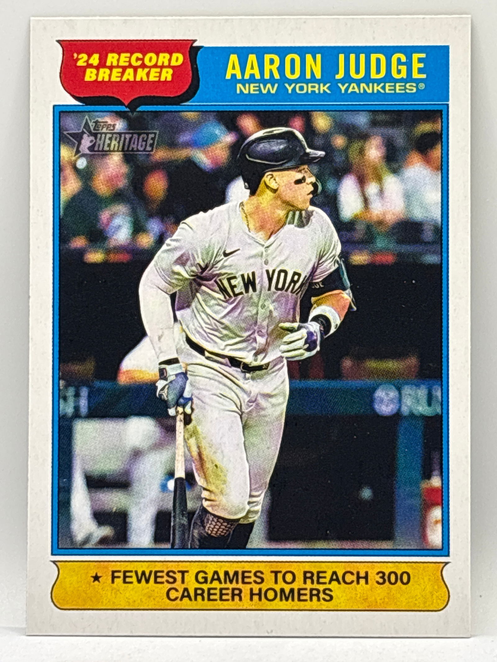 2025 TOPPS HERITAGE AARON JUDGE ‘24 RECORD BREAKER (1 of 2)