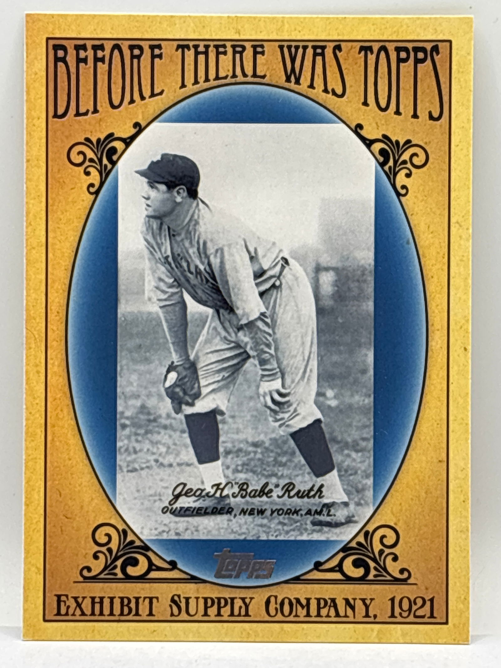 2011 TOPPS EXHIBIT SUPPLY COM BABE RUTH BEFORE THERE WAS TOPPS INSERT (1 of 2)