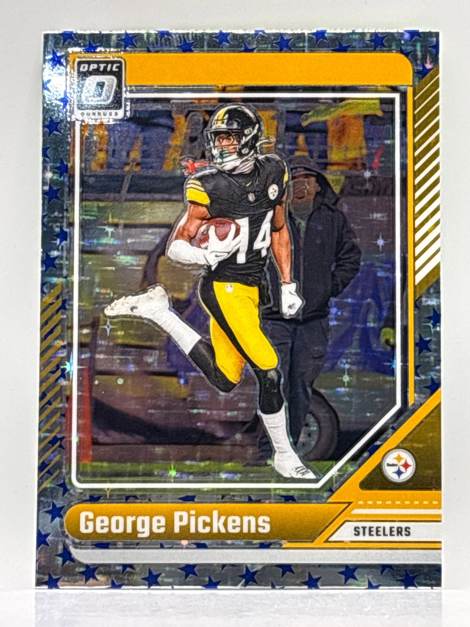2024 PANINI DONRUSS OPTIC GEORGE PICKENS BLUE STAR PRIZM HOLO SSP: THE HOBBY BOX
