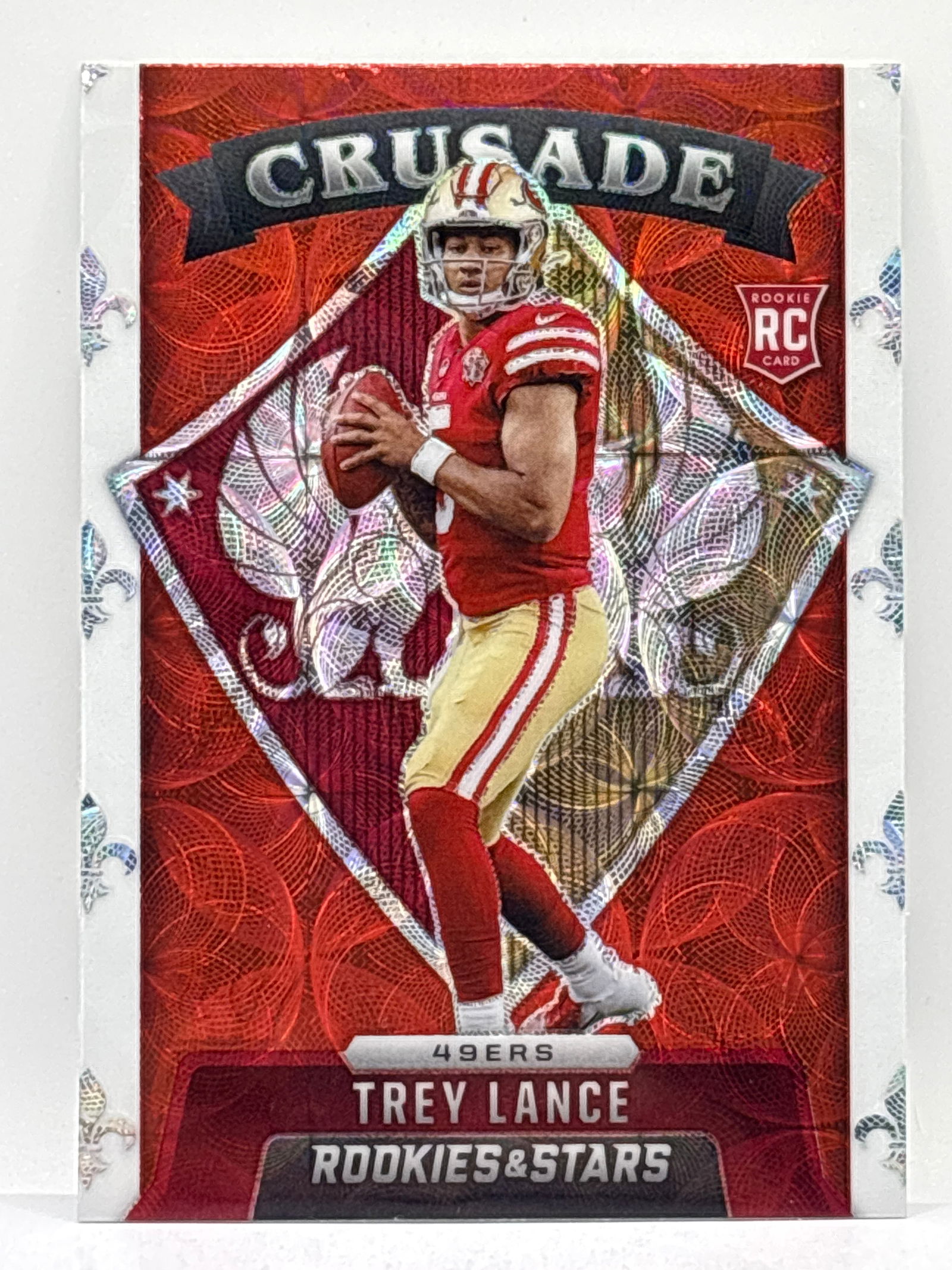 2021 PANINI ROOKIES AND STARS TREY LANCE RED TREY LANCE RED SCOPE PRIZM HOLO ROOKIE CARD (1 of 2)