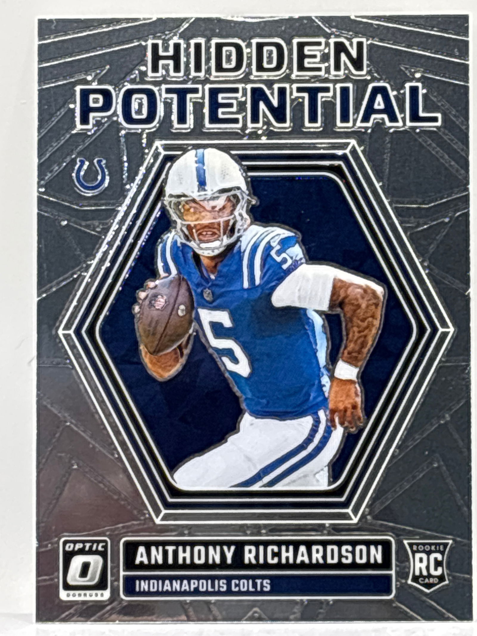 2023 PANINI DONRUSS OPTIC ANTHONY RICHARDSON HIDDEN POTENTIAL ROOKIE INSERT (1 of 2)