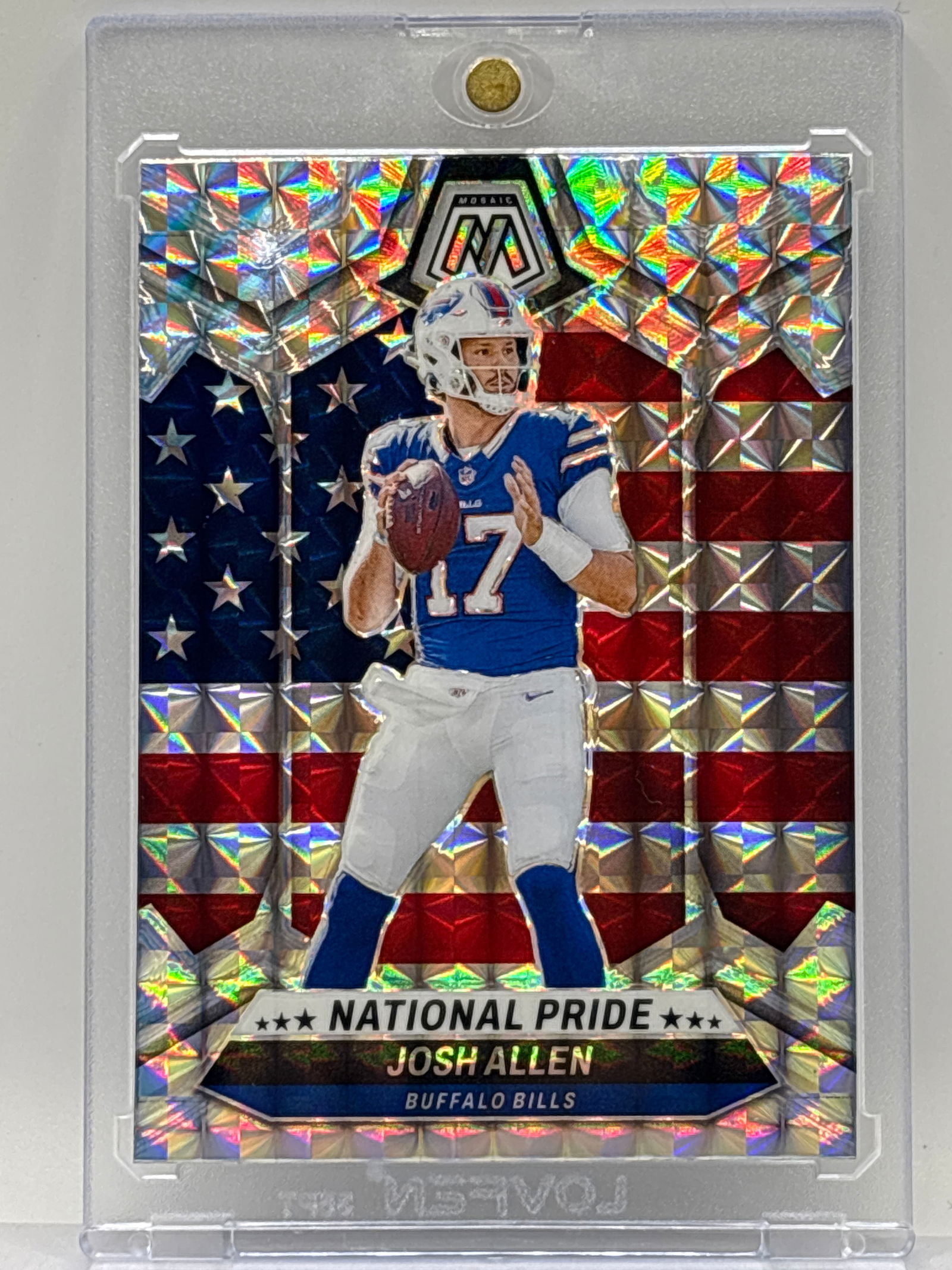 2024 PANINI MOSAIC JOSH ALLEN NATIONAL PRIDE PRIZM HOLO SP (1 of 4)