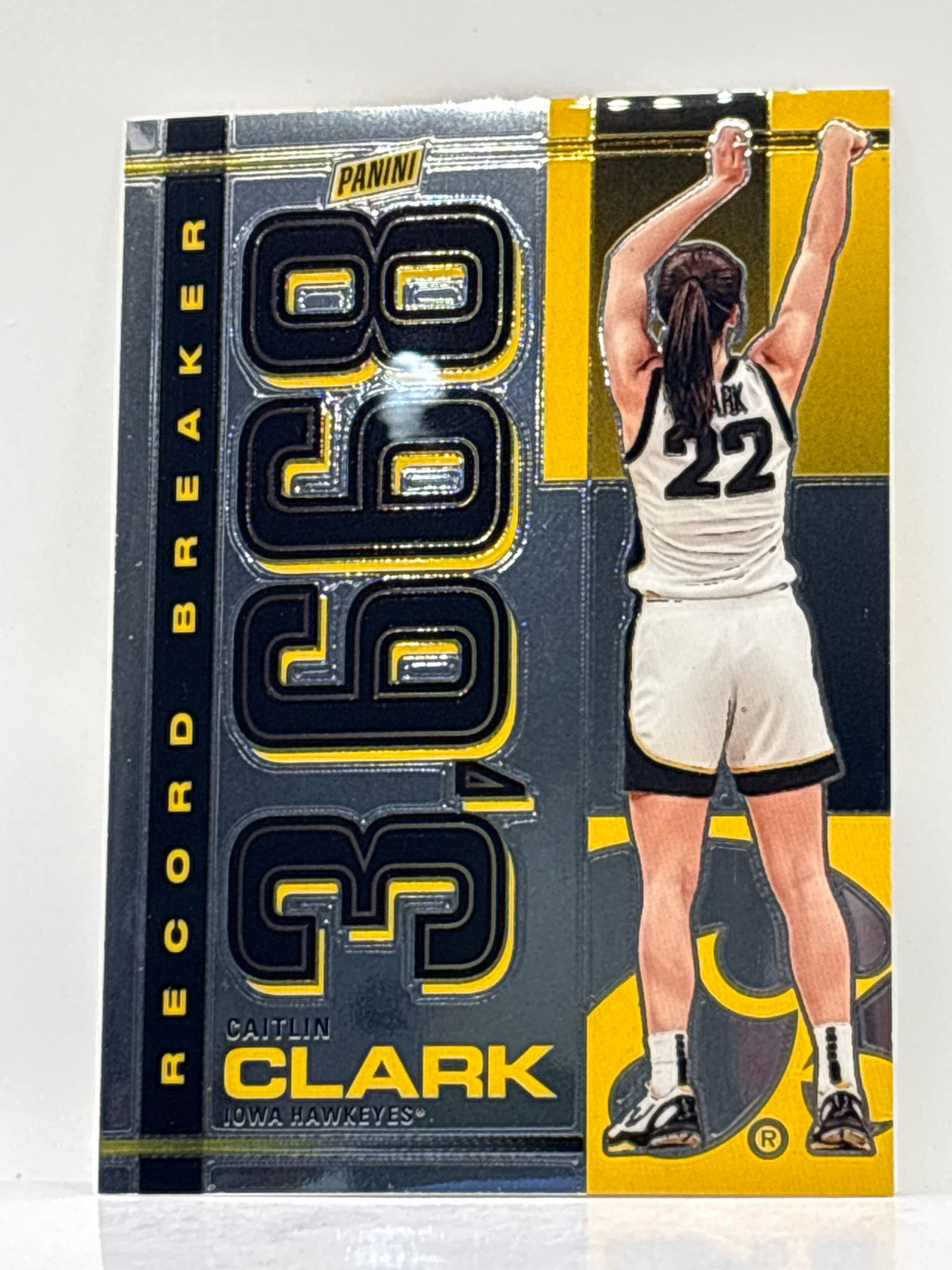 2024 PANINI CAITLIN CLARK COLLECTION CAITLIN CLARK RECORD BREAKER ROOKIE INSERT: THE HOBBY BOX