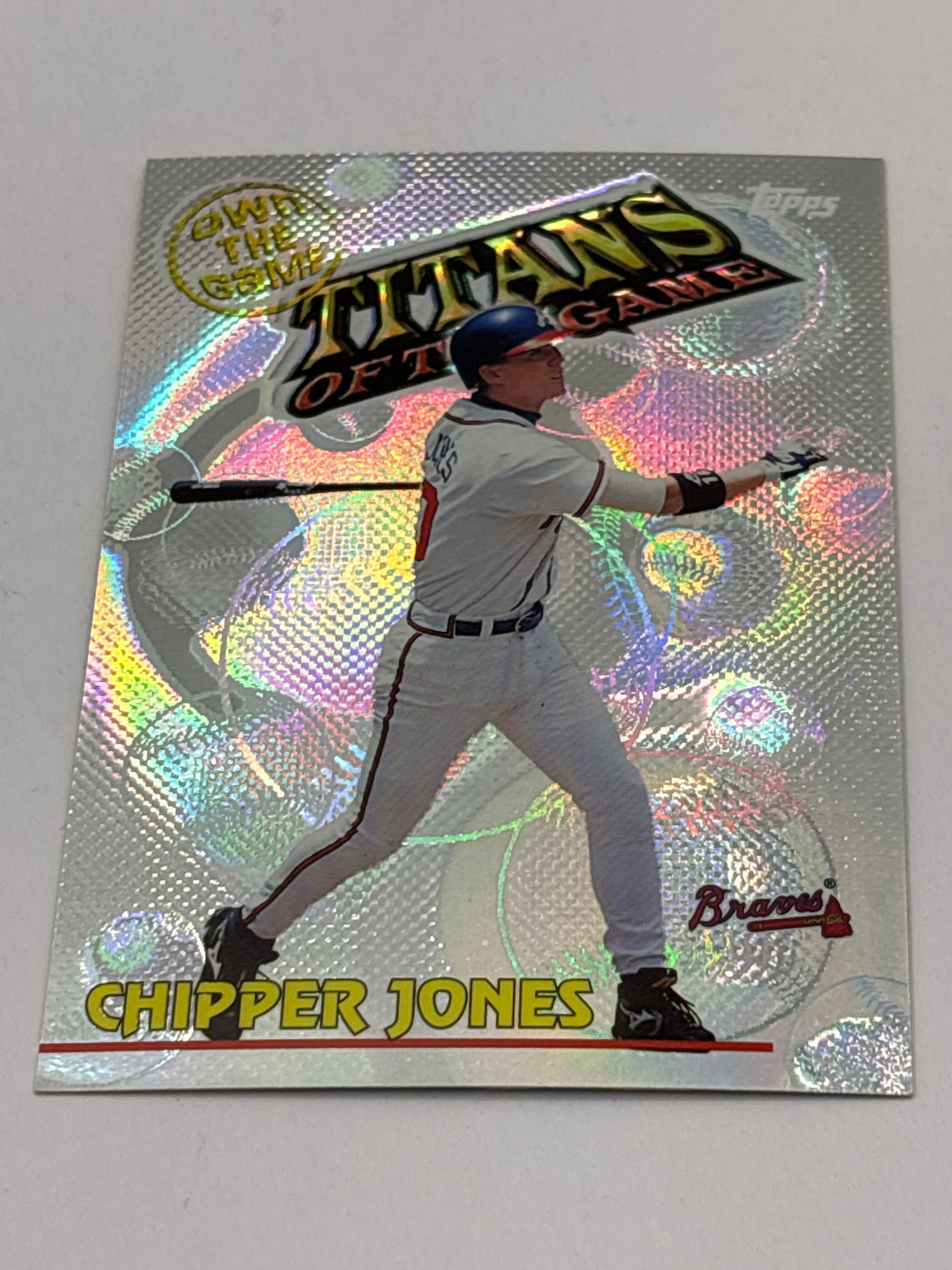 2000 TOPPS OWN THE GAME CHIPPER JONES TITANS OF THE GAME INSERT: THE HOBBY BOX
