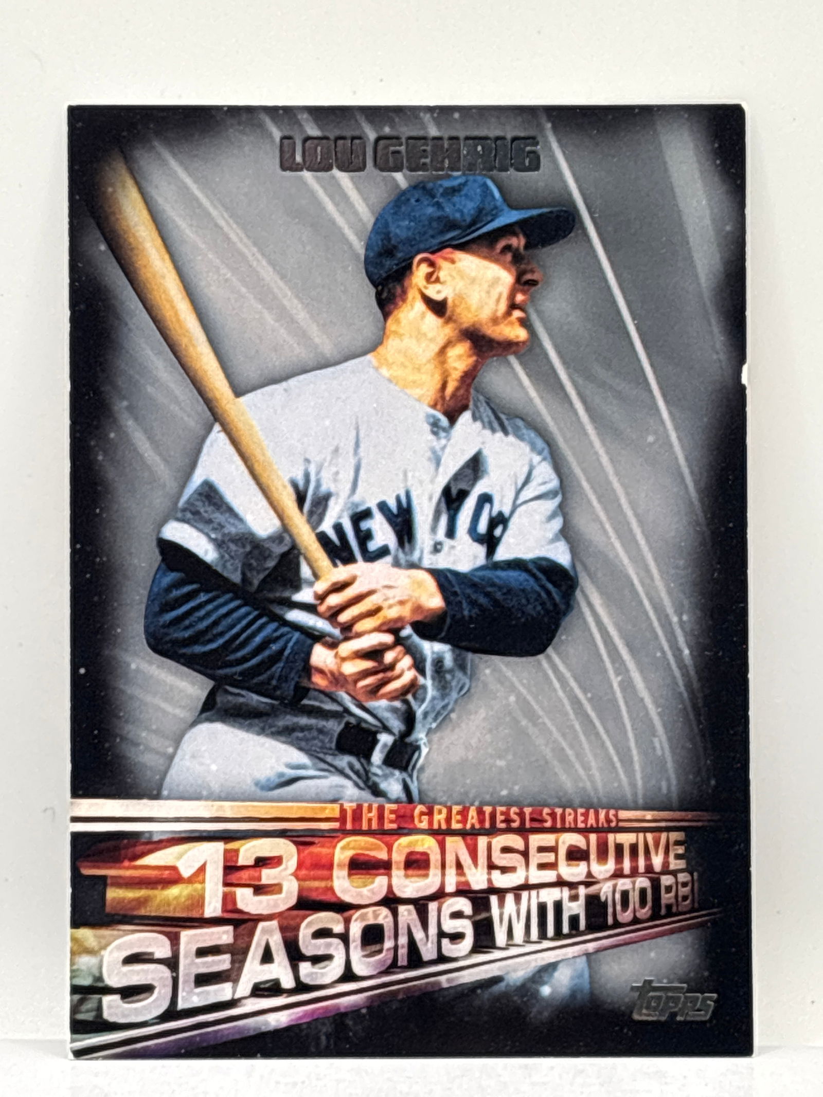 2016 TOPPS GREATEST STREAKS LOU GEHRIG INSERT (1 of 2)