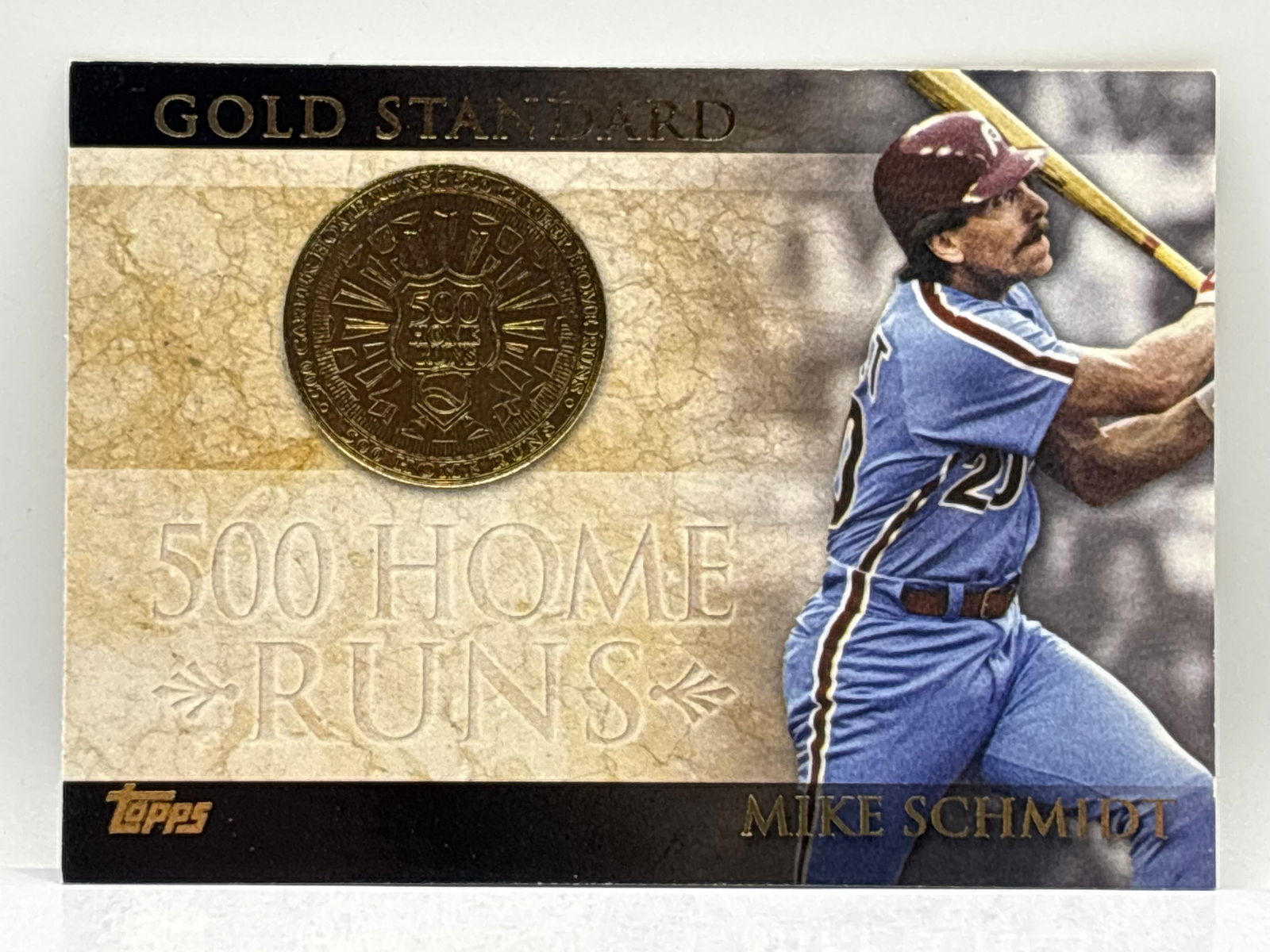 2012 TOPPS GOLD STANDARD MIKE SCHMIDT 500 HOME RUNS INSERT (1 of 3)