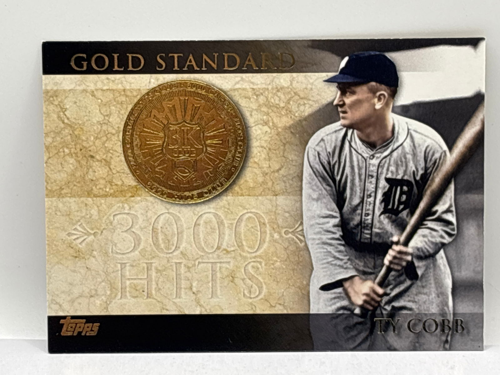 2012 TOPPS GOLD STANDARD TY COBB 3000 HITS INSERT (1 of 3)