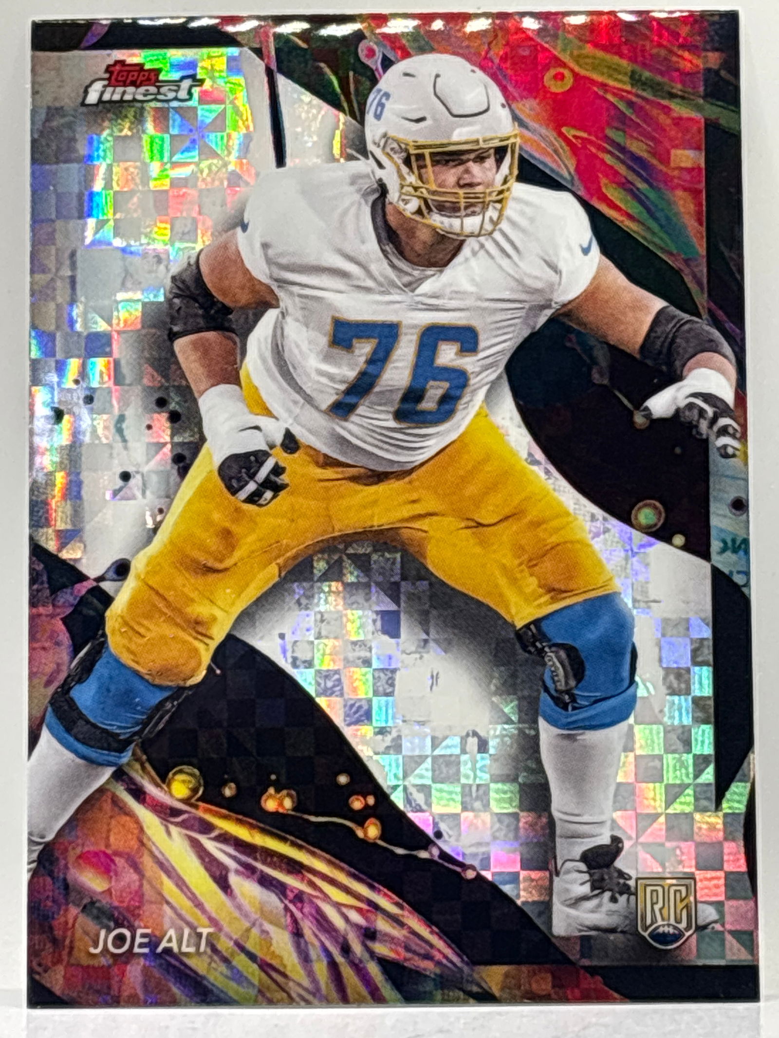 2024 TOPPS FINEST JOE ALT CHECKERBOARD ROOKIE CARD (1 of 2)