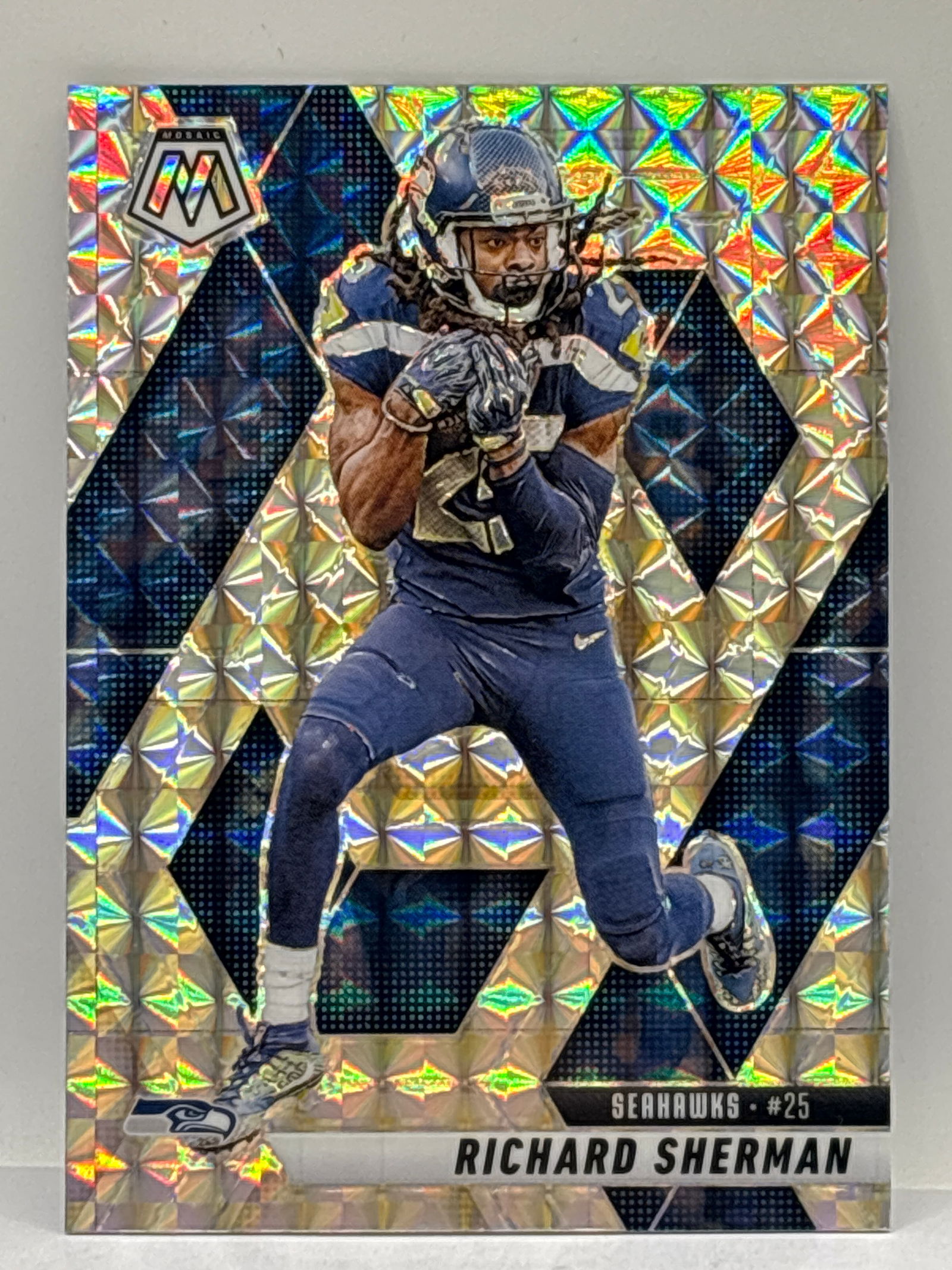 2025 PANINI MOSAIC RICHARD SHERMAN PRIZM HOLO SP (1 of 2)