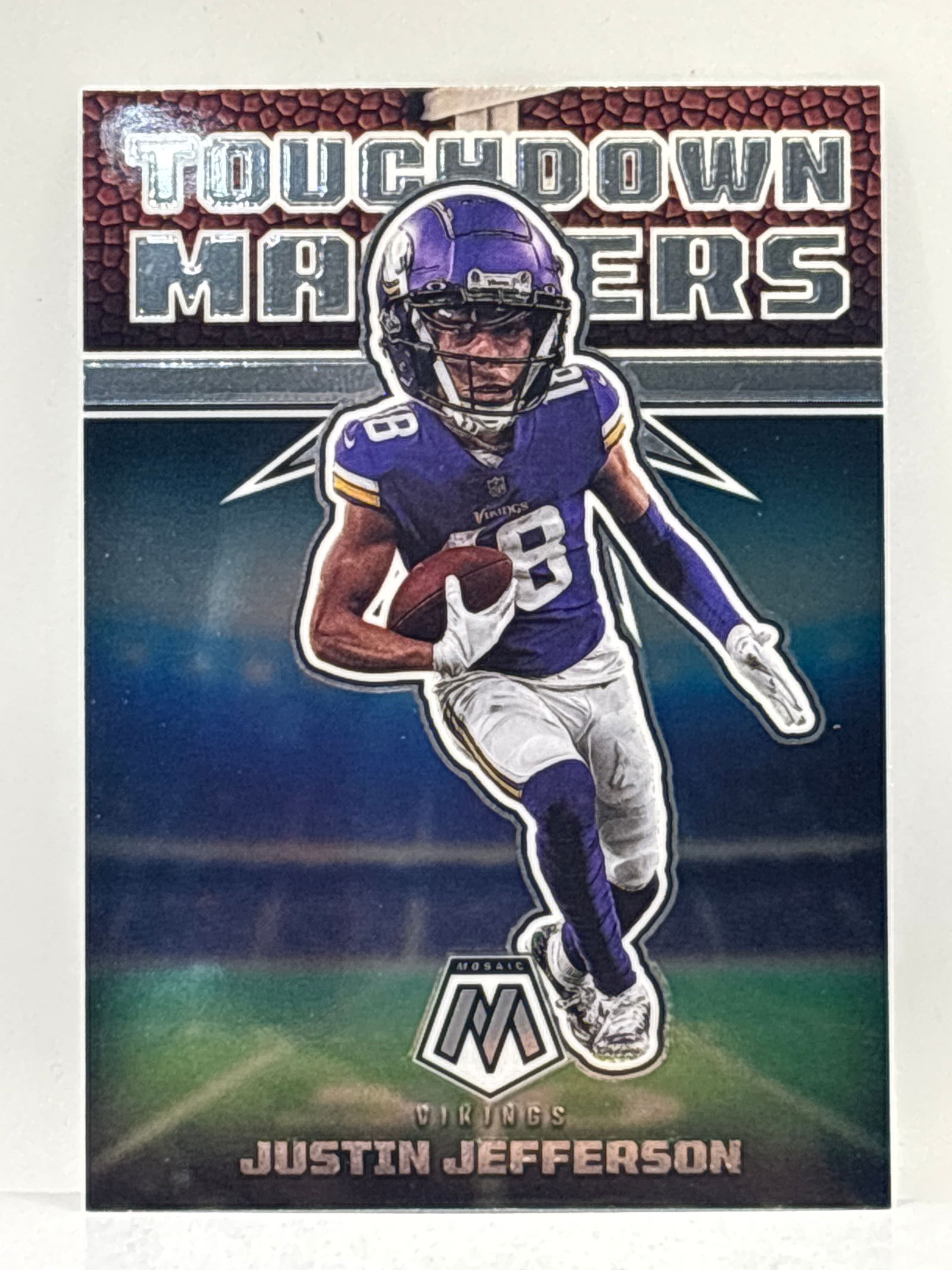 2022 PANINI MOSAIC JUSTIN JEFFERSON TOUCHDOWN MASTERS INSERT: THE HOBBY BOX