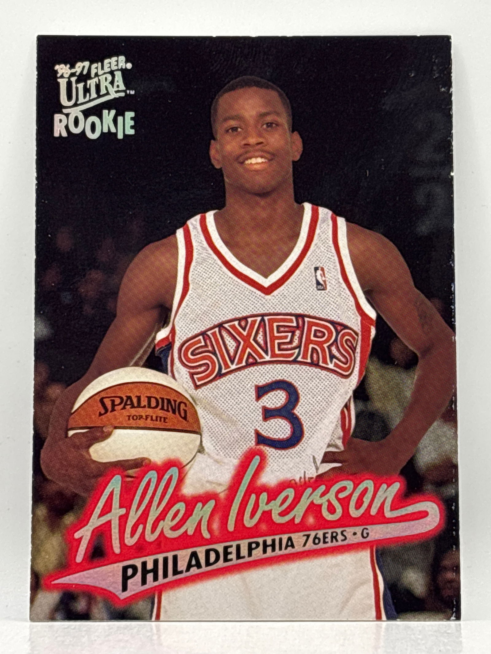 1996 FLEER ULTRA ALLEN IVERSON ROOKIE CARD (1 of 3)