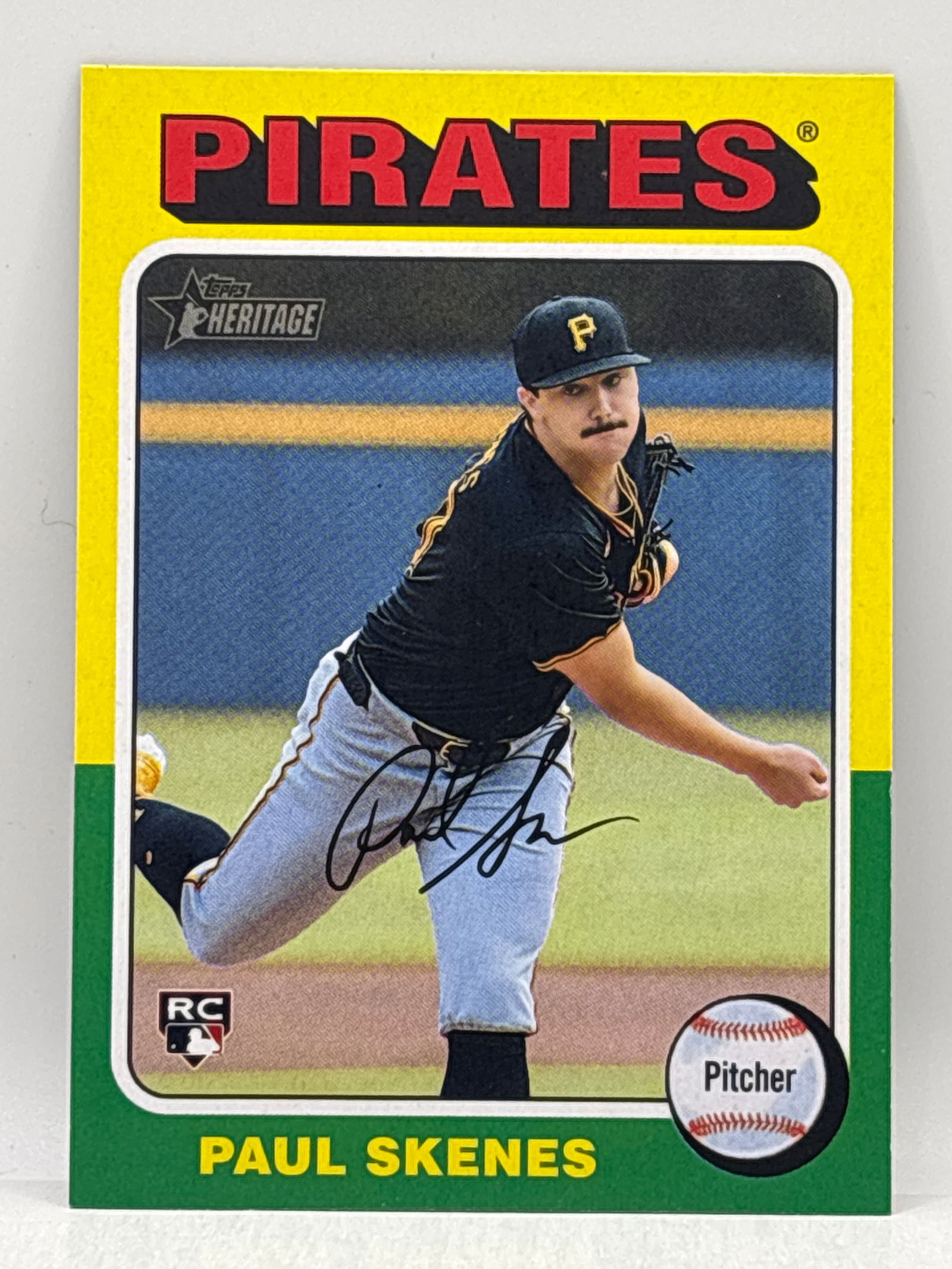 2024 TOPPS HERITAGE PAUL SKENES ROOKIE CARD (1 of 2)